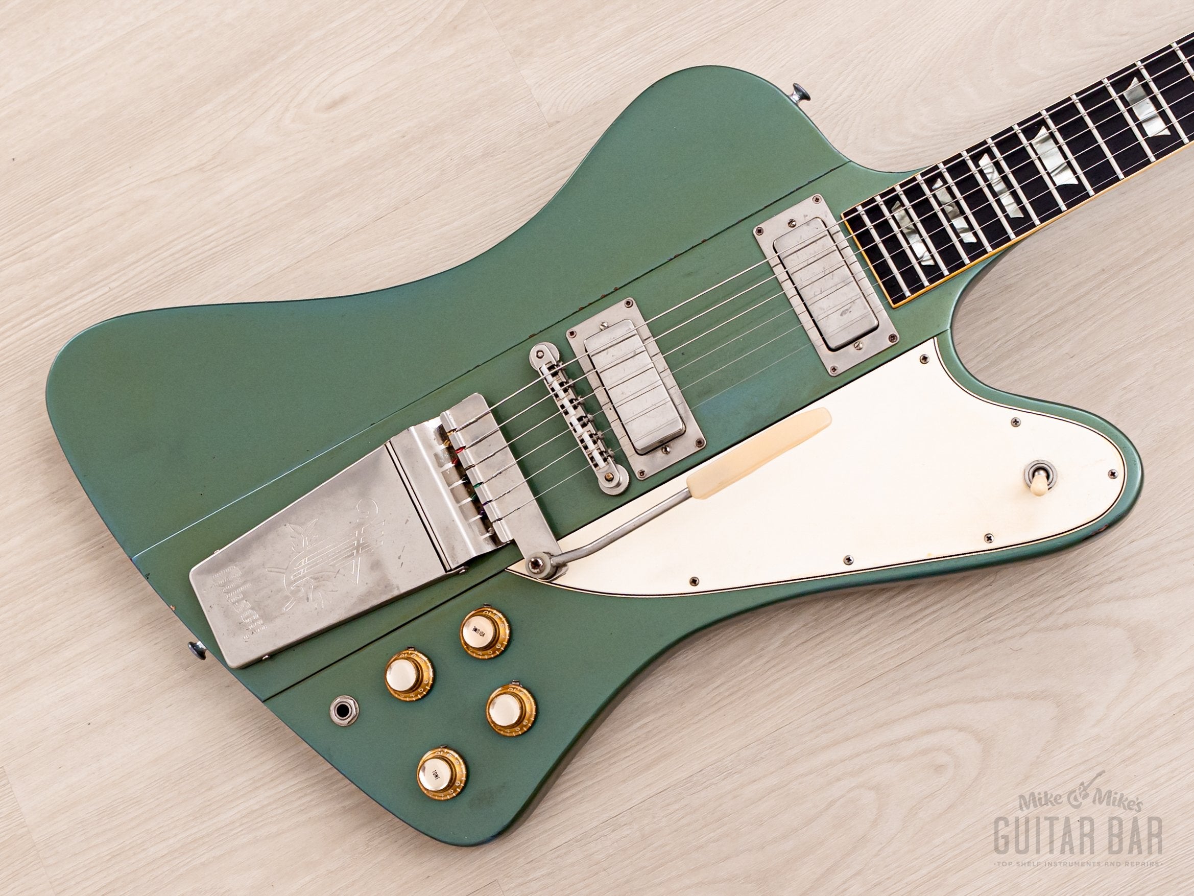1963 Gibson Firebird V Reverse Body Pelham Blue Vintage Guitar w/ Case, The Hives Howlin' Pelle Almqvist