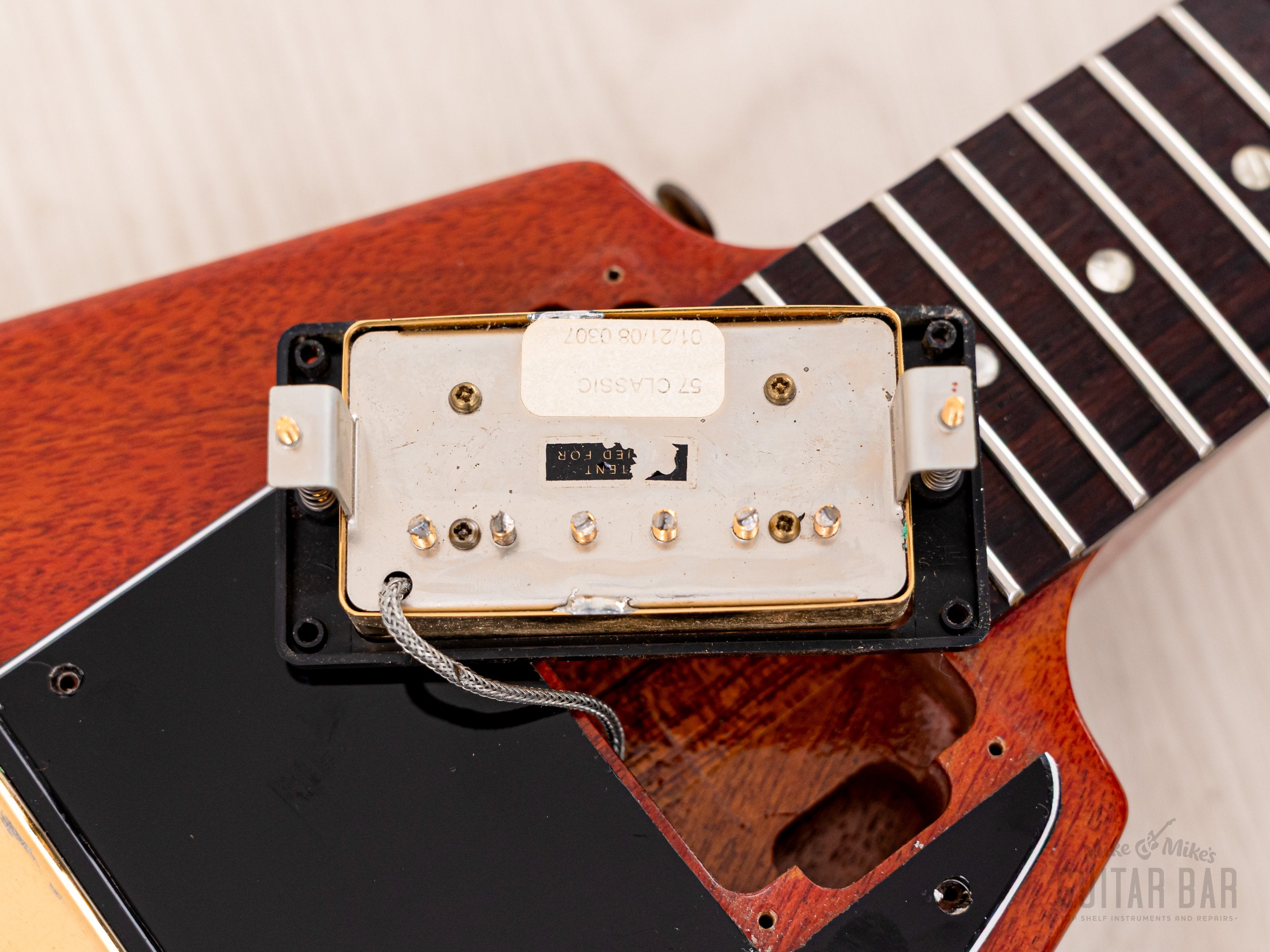2008 Gibson Custom Shop Historic 1958 Flying V Mahogany VOS (Cherry) w/ 57 Classic PAFs, COA, Hangtags & Case