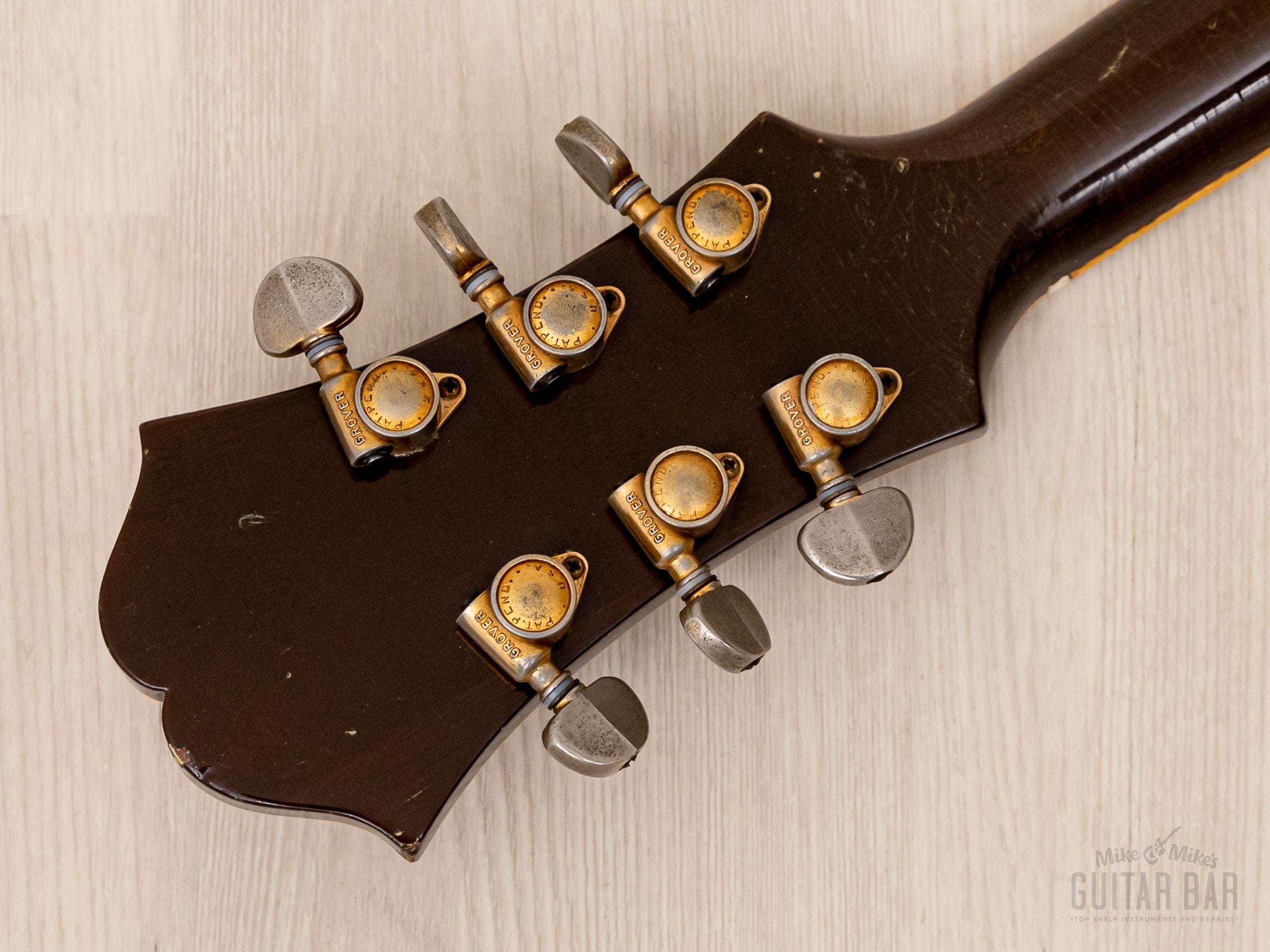 1966 Epiphone Sheraton E212T Vintage Semi-Hollow Guitar Royal Tan w/ Pat # Mini Humbuckers, Case
