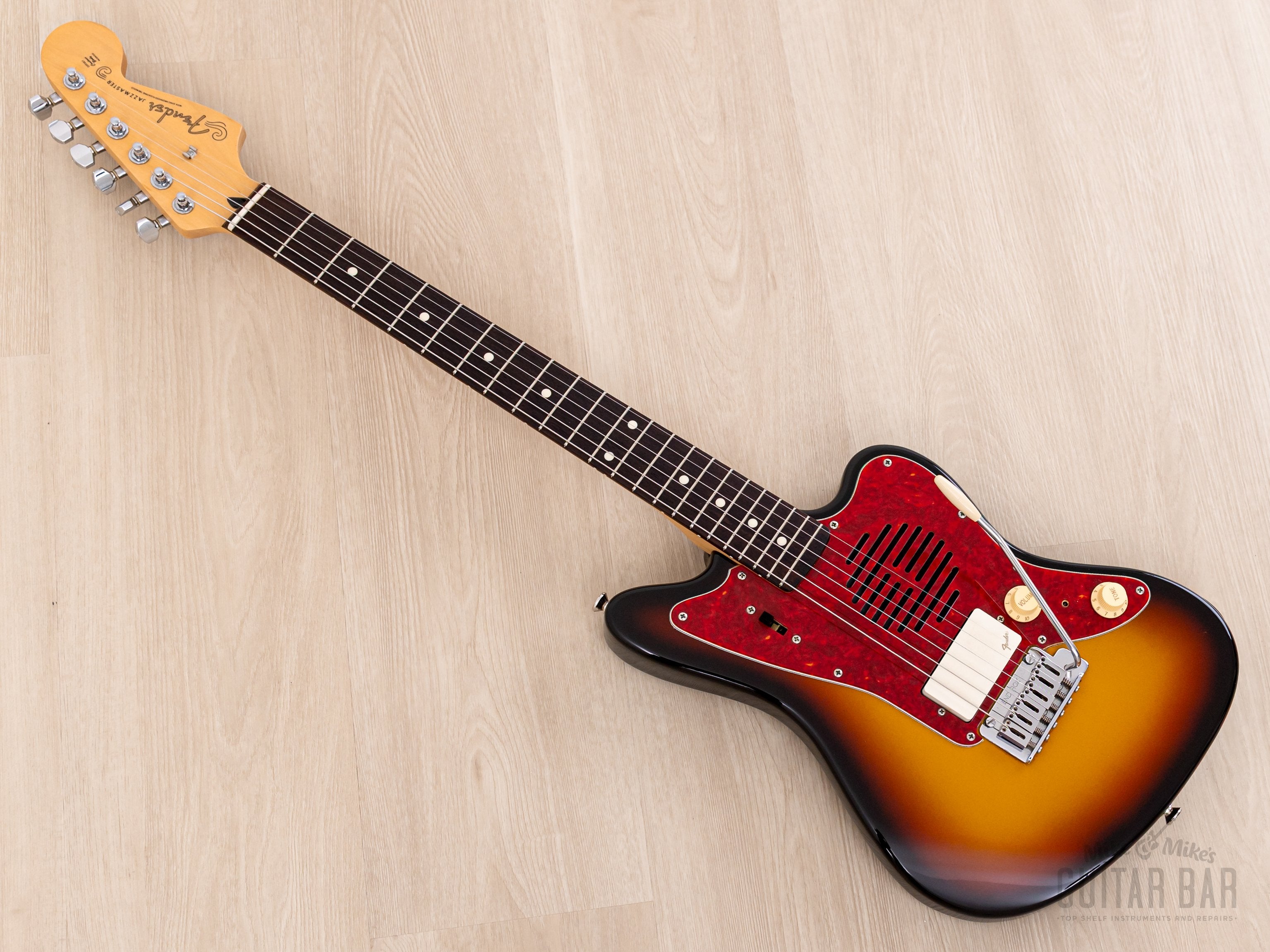 1996 Fender JM-Champ Jazzmaster Mini Guitar Sunburst w/ Built-In Speaker, Japan MIJ