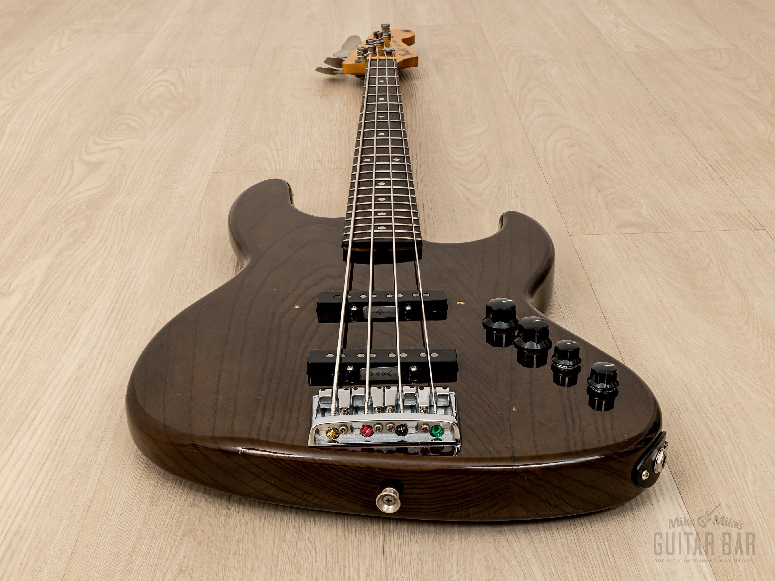 1990 Fender Pro Feel Jazz Bass JBR-800 Walnut w/ Pure Vintage '66 Pickups, Japan MIJ Fujigen