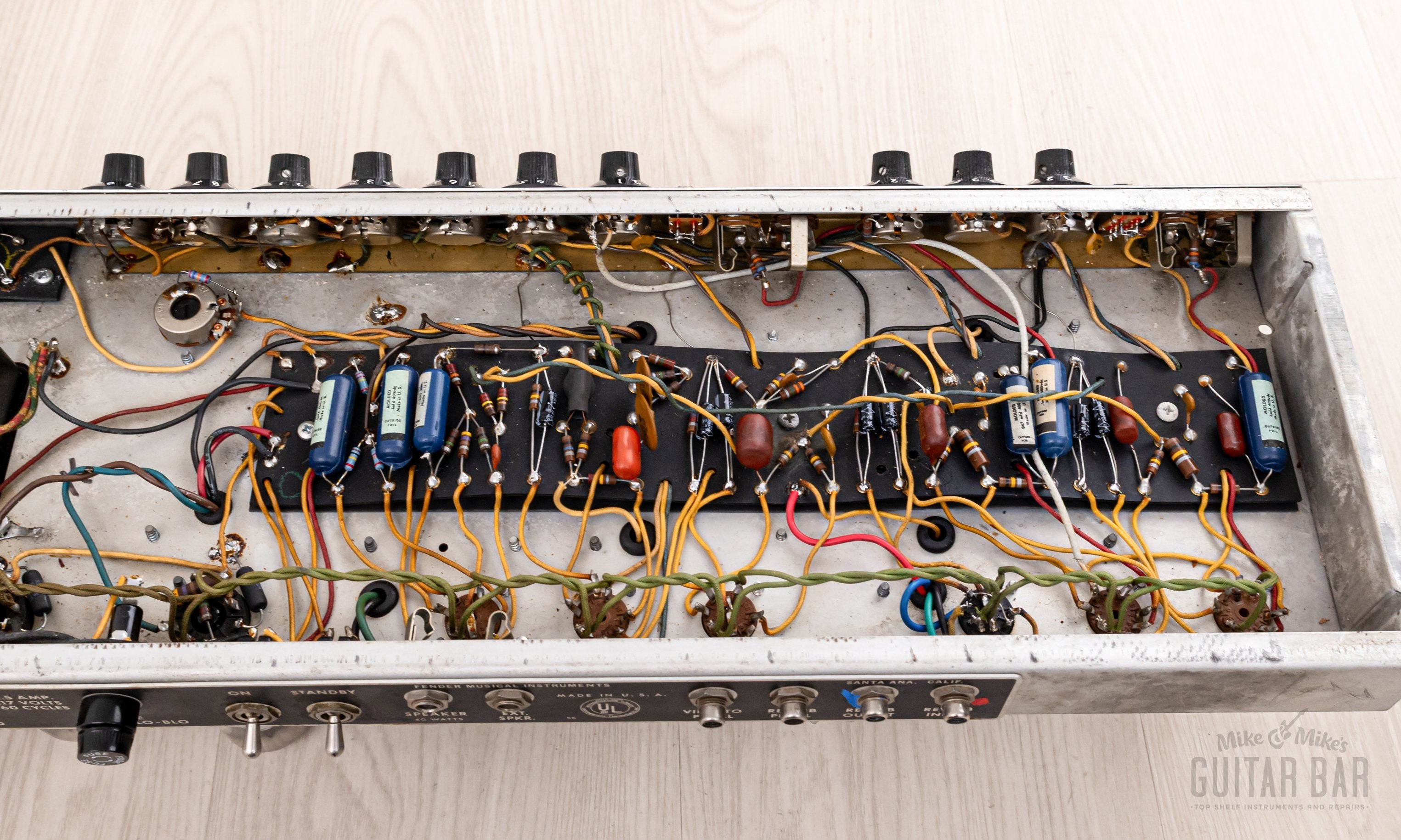 1968 Fender Super Reverb Drip Edge Vintage Tube Amp w/ Black Panel AB763 Circuit, Oxford 10L6 Ceramic