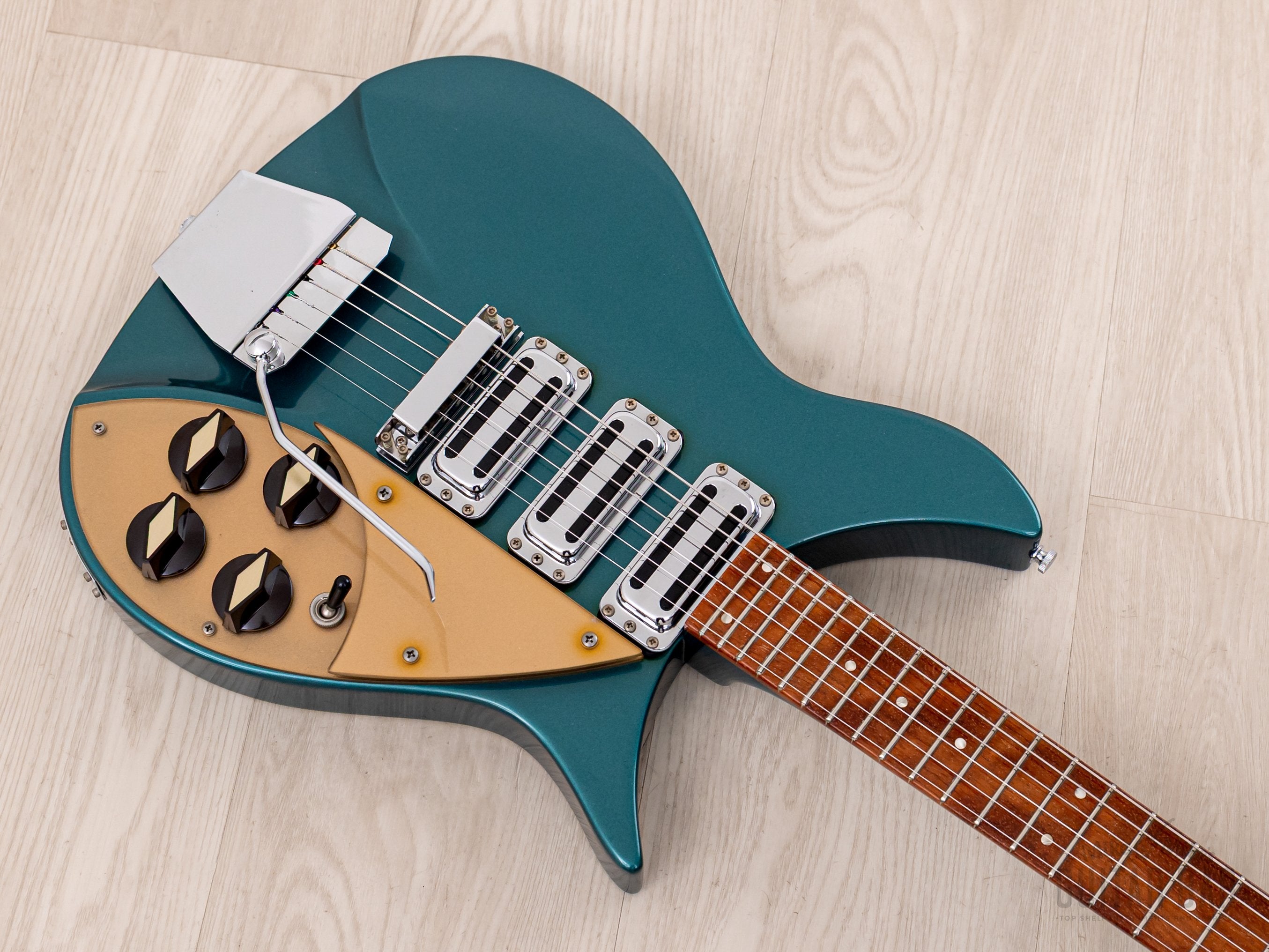 1997 Rickenbacker 355V59 One-Off Custom Order Turquoise w/ Accent Vibrato, Hangtags & Case
