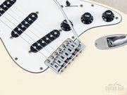 1985 Fender ST72-55 Stratocaster Olympic White, bridge close-up