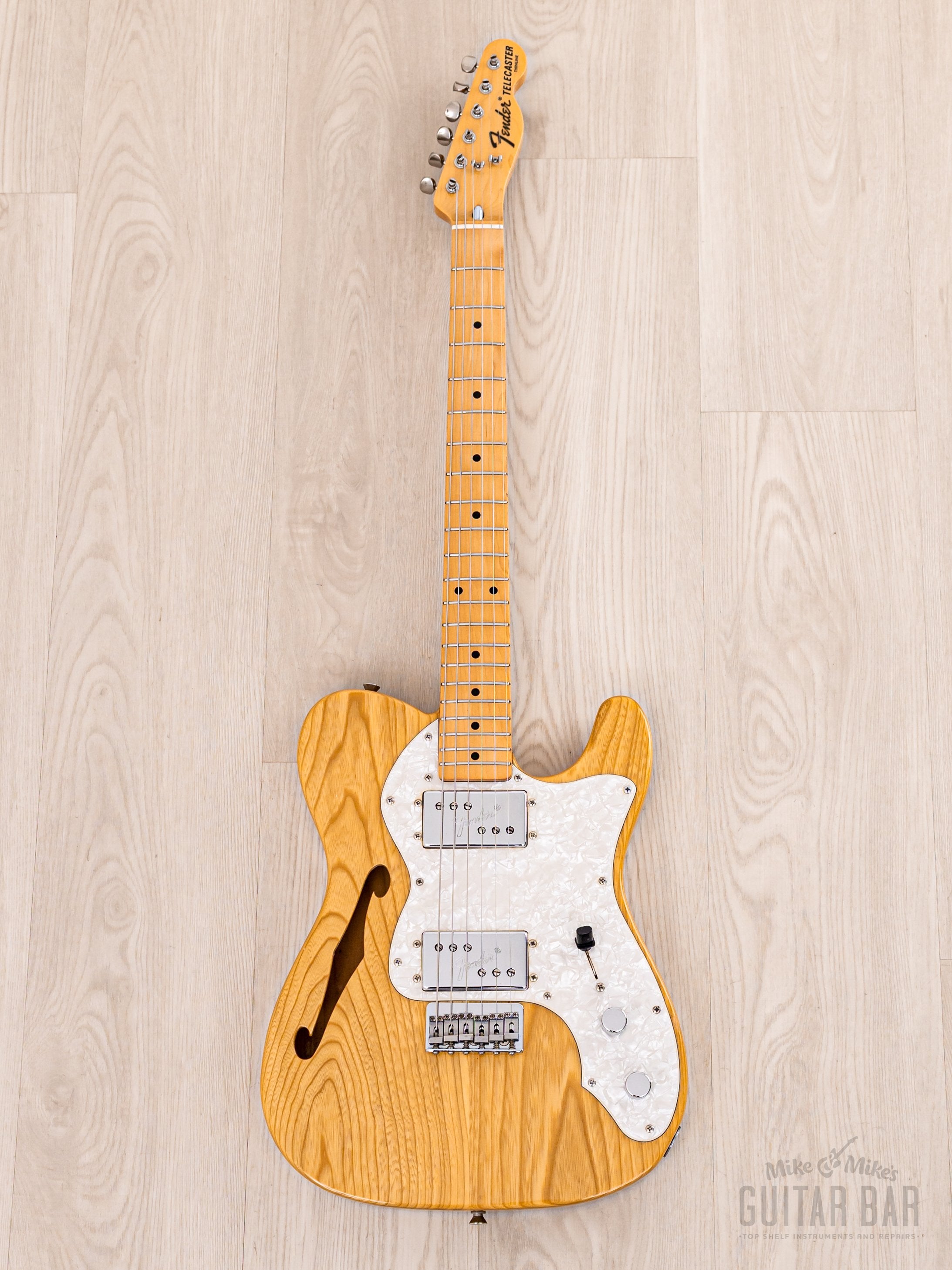 2002 Fender Telecaster Thinline ‘72 Vintage Reissue TN72-85 Natural w/ Wide Range, Japan CIJ