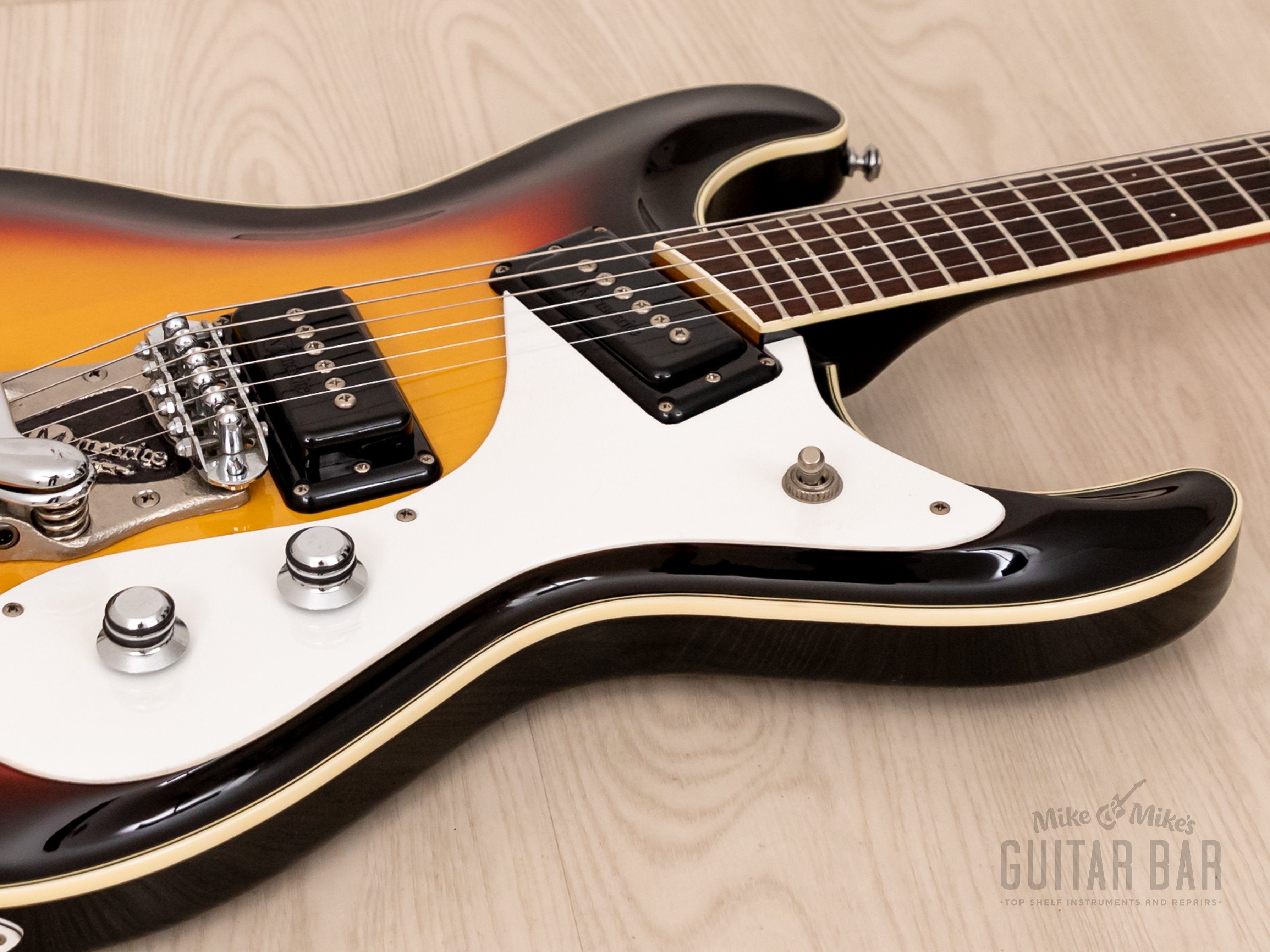 2006 Mosrite Super Custom '63 Sidejack Ventures Model Sunburst, Set Neck w/ Vibramute, Kurokumo Japan