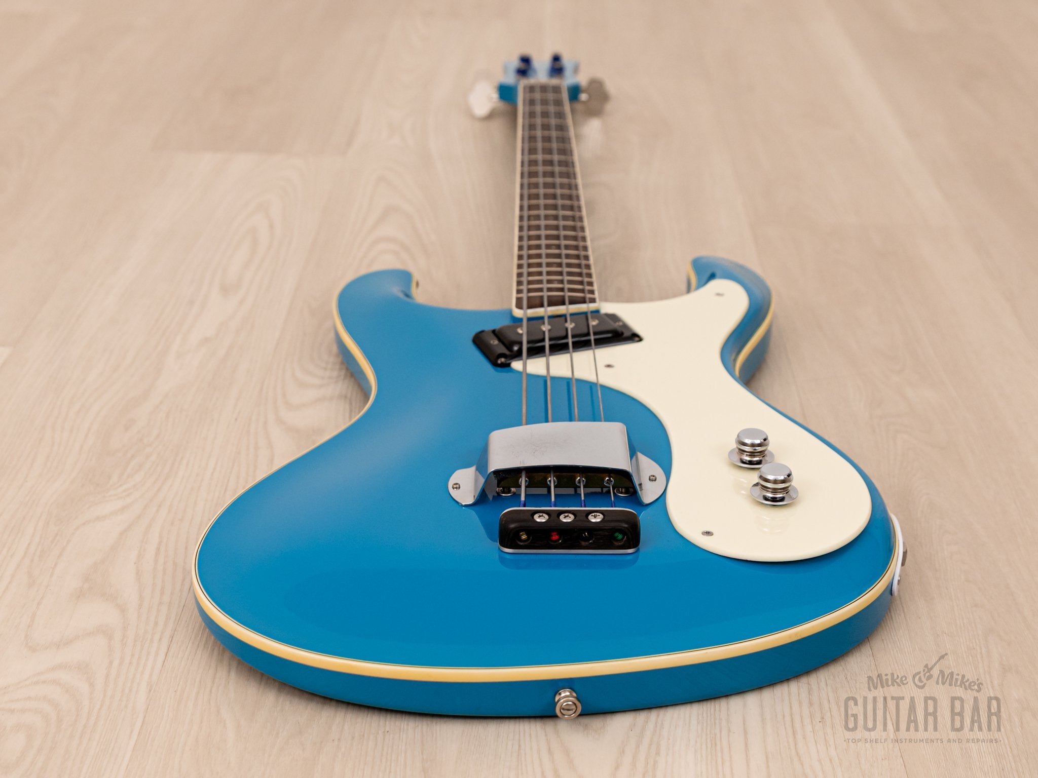 2006 Mosrite USA Custom Shop Ventures Model 1963 Vintage Reissue Bass California Blue w/ Case, COA