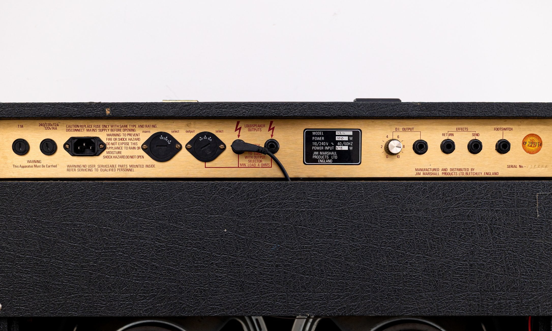 1987 Marshall JCM800 4211 2x12” Vintage Tube Guitar Combo Amp w/ Celestion G12T-75, EL34