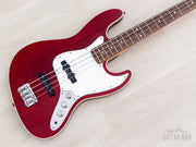 2008 Fender Aerodyne Jazz Bass AJB-110DMC Trans Red, angled front view