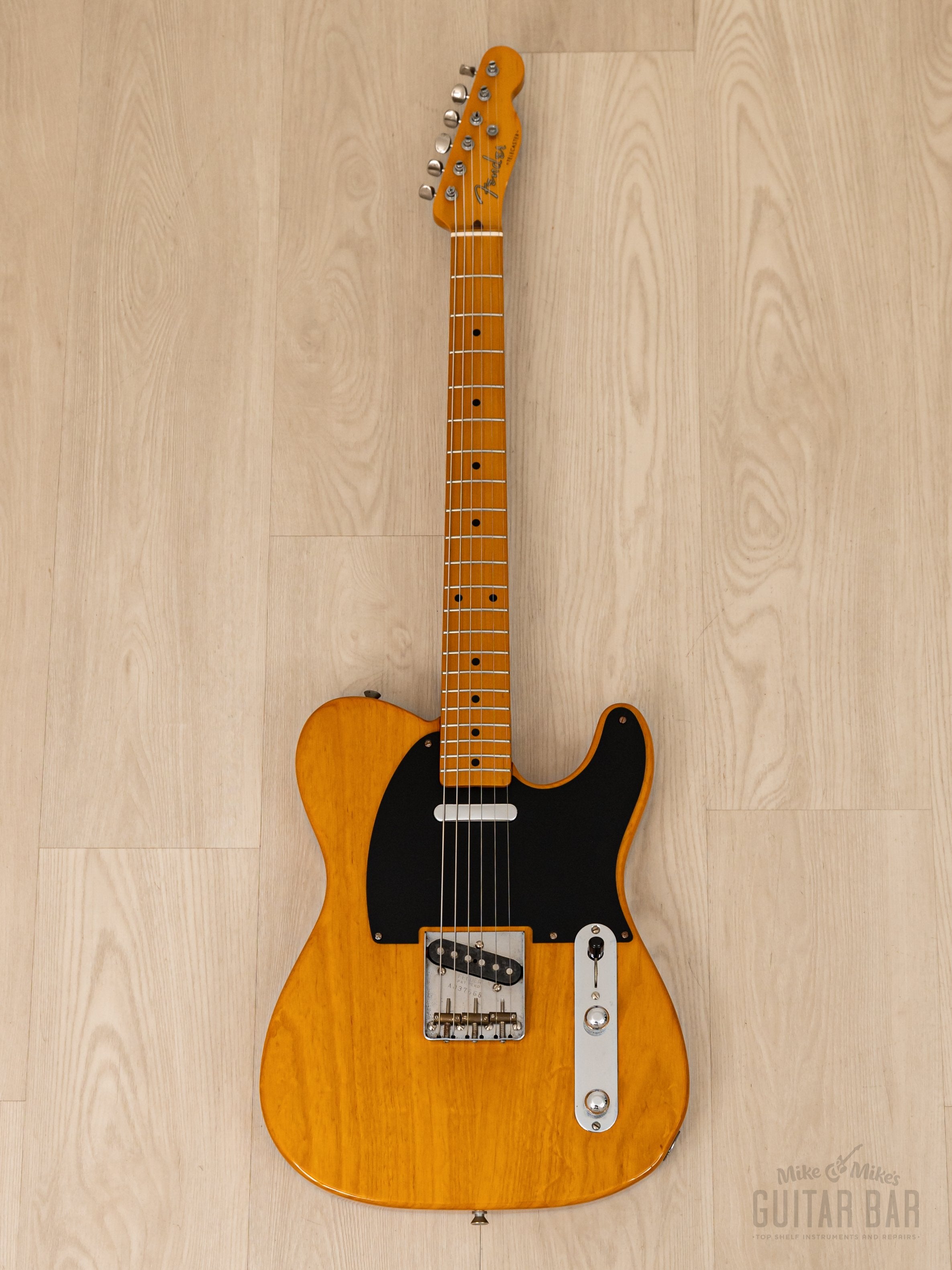 2004 Fender '52 Telecaster TL52-80TX Butterscotch, Near-Mint w/ V Neck &  Texas Special Pickups, Japan CIJ