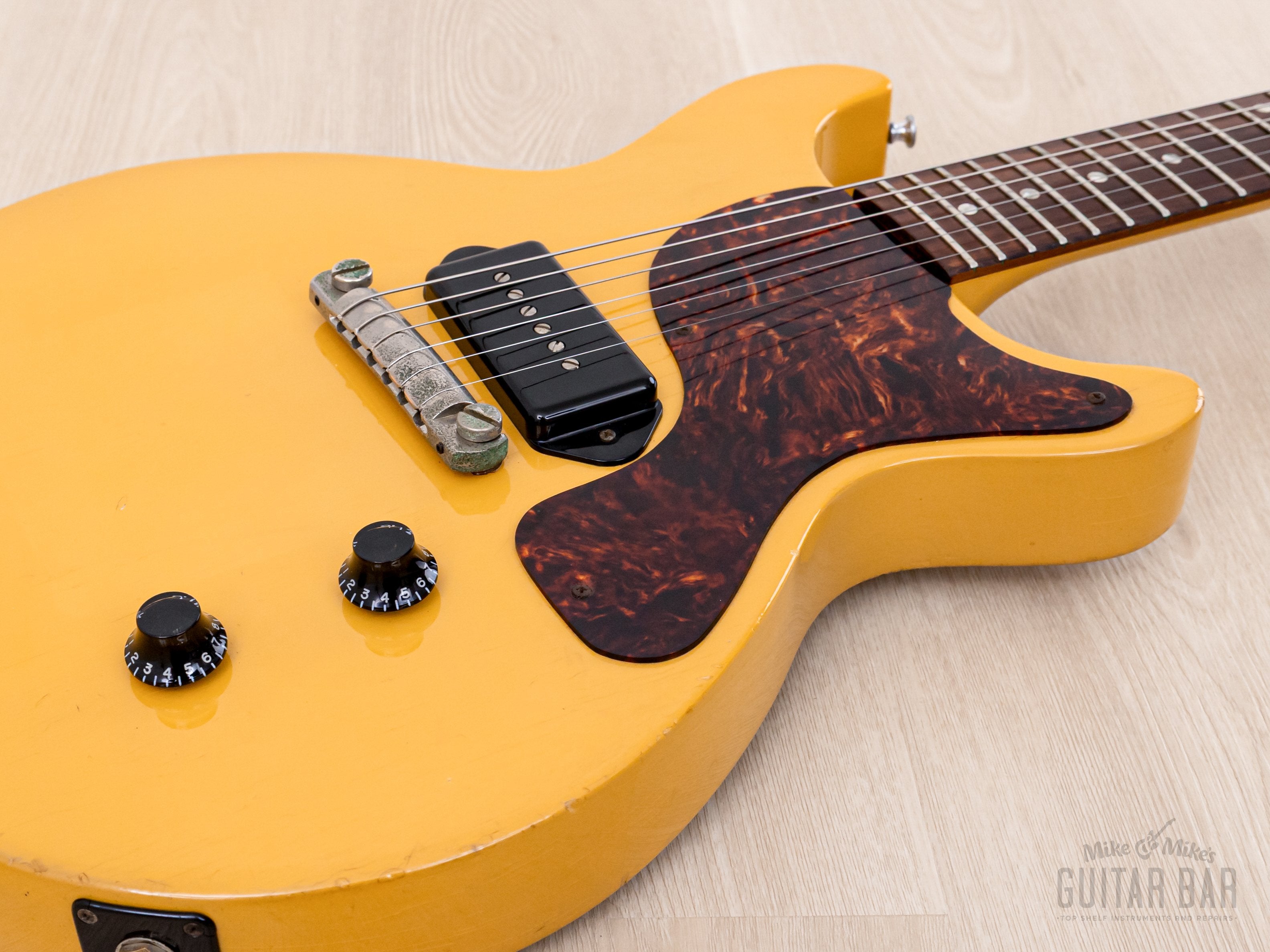 1996 Gibson Limited Edition Les Paul Junior Double Cut TV Yellow Yamano-Spec w/ ThroBak, Case