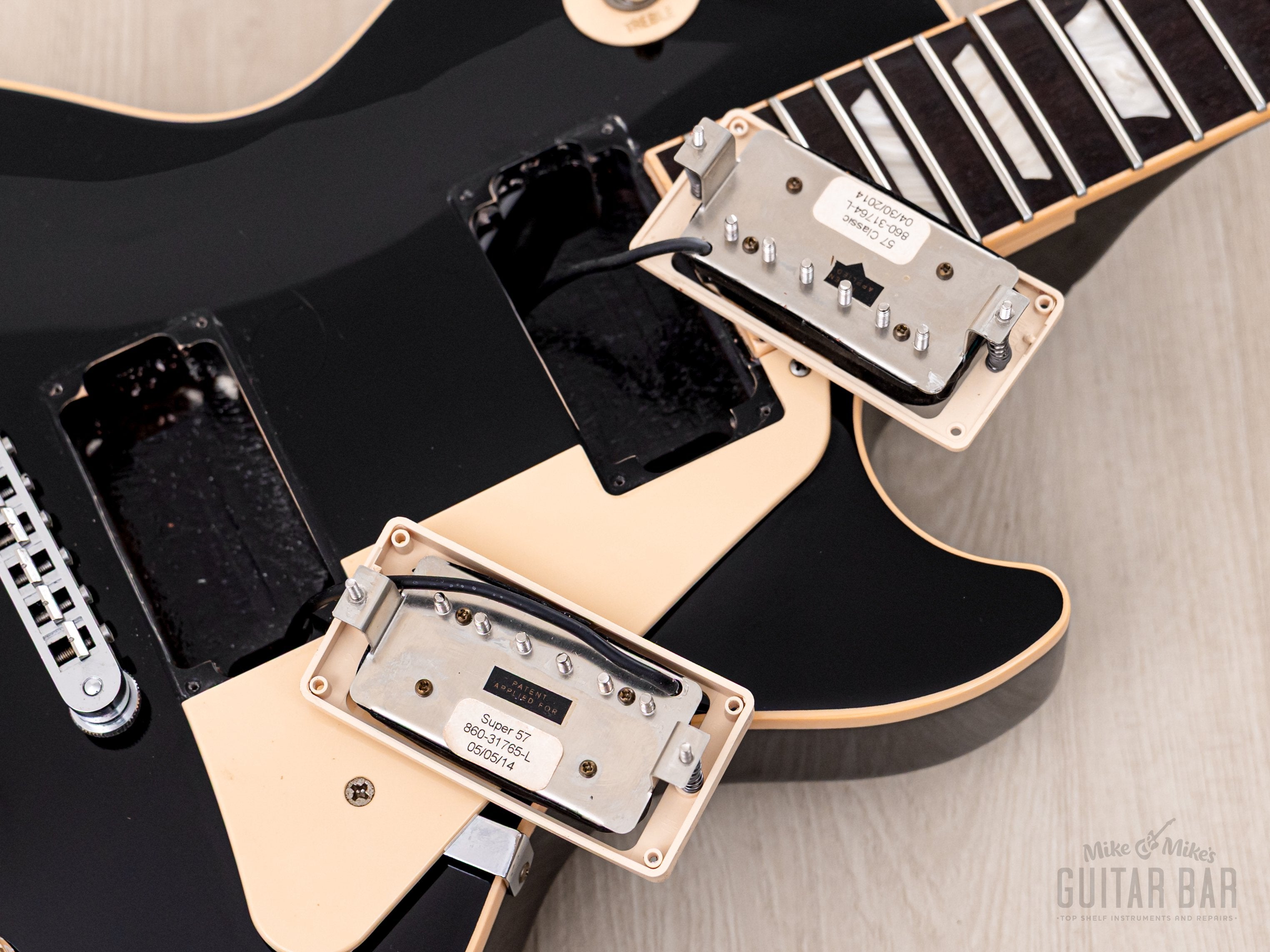 2014 Gibson Les Paul Classic Ebony, 57 Classic PAFs, Coil Taps & Turbo Boost w/ Case & Hangtags