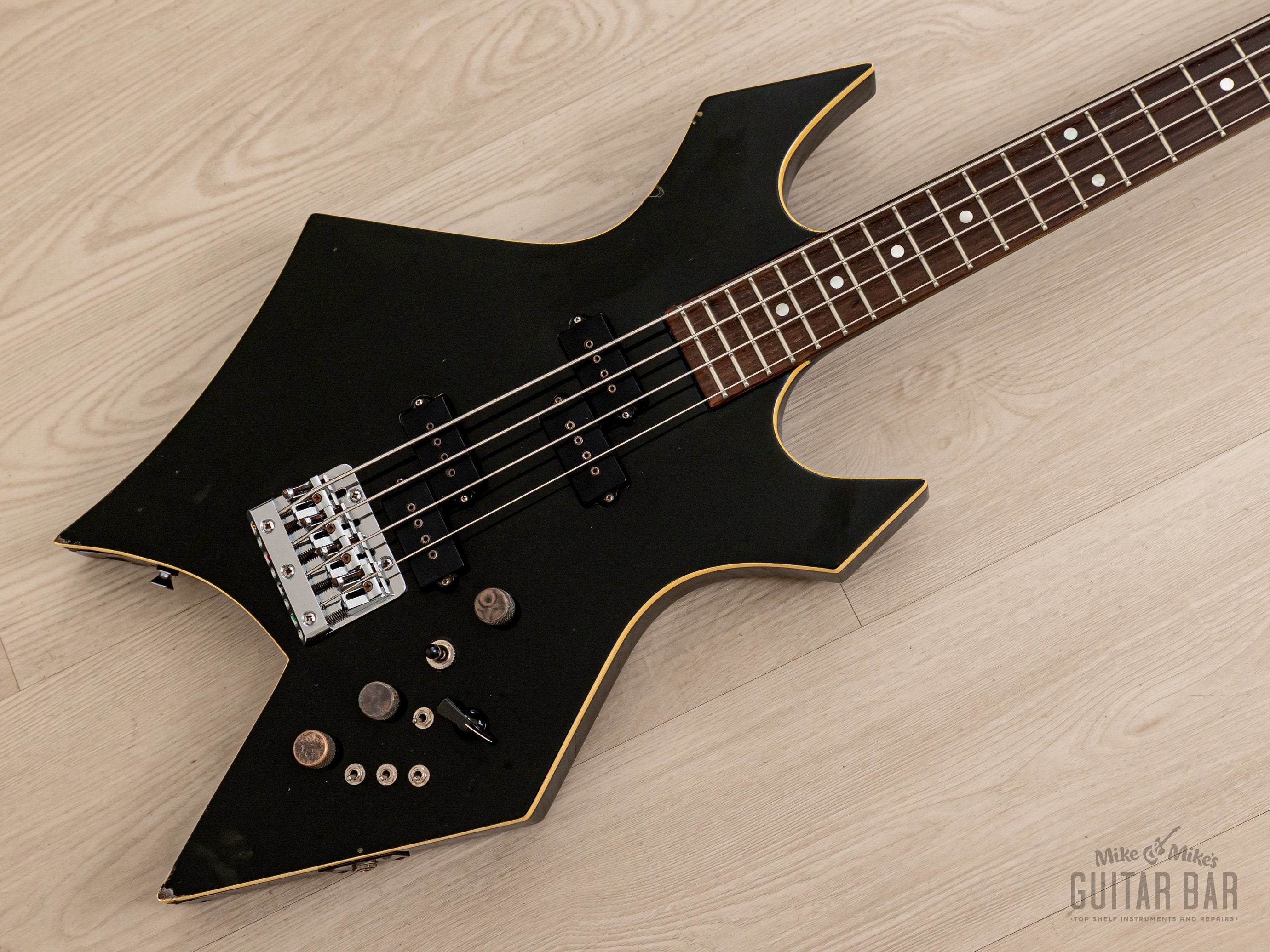 1984 BC Rich Warlock Bass NJ Series Neck Through Vintage Bass 