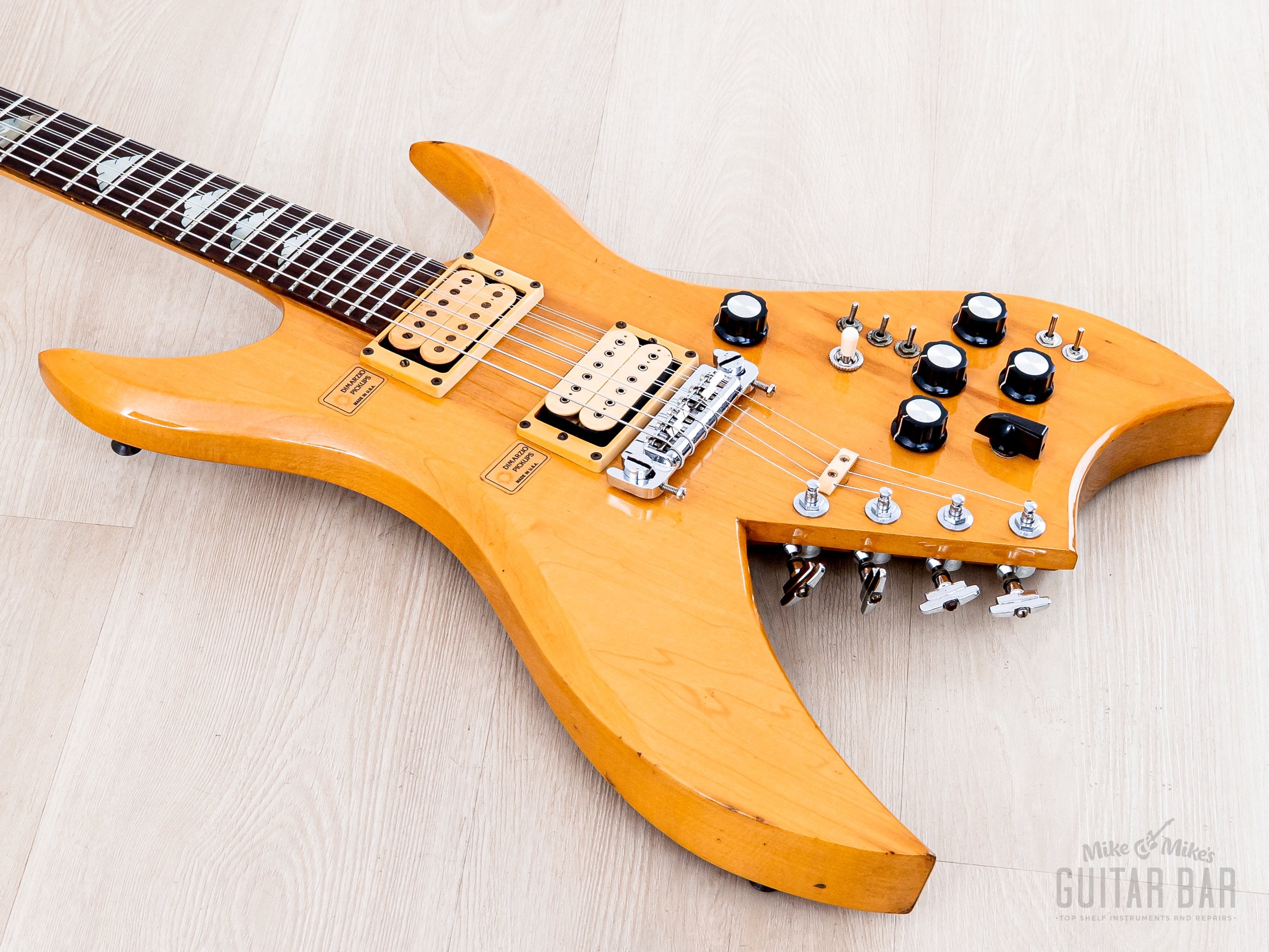 1980 Greco BB-1800 Bich Vintage 10-String Neck Through Guitar Natural