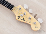 2011 Fender Aerodyne Jazz Bass PJ Vintage White, matching headstock front