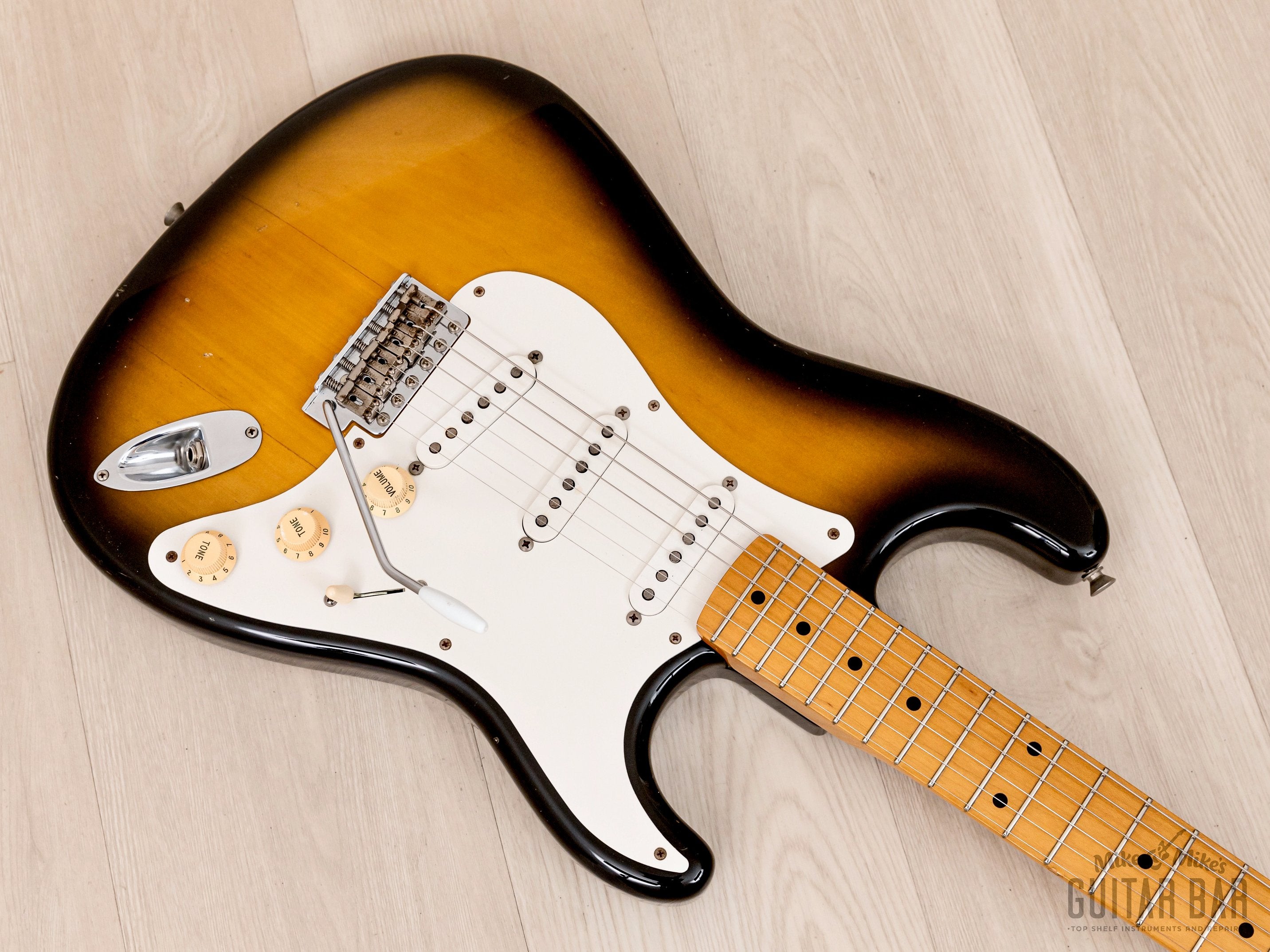 2002 Fender Stratocaster '57 Vintage Reissue ST57-58US Sunburst w/ USA Pickups, Japan CIJ