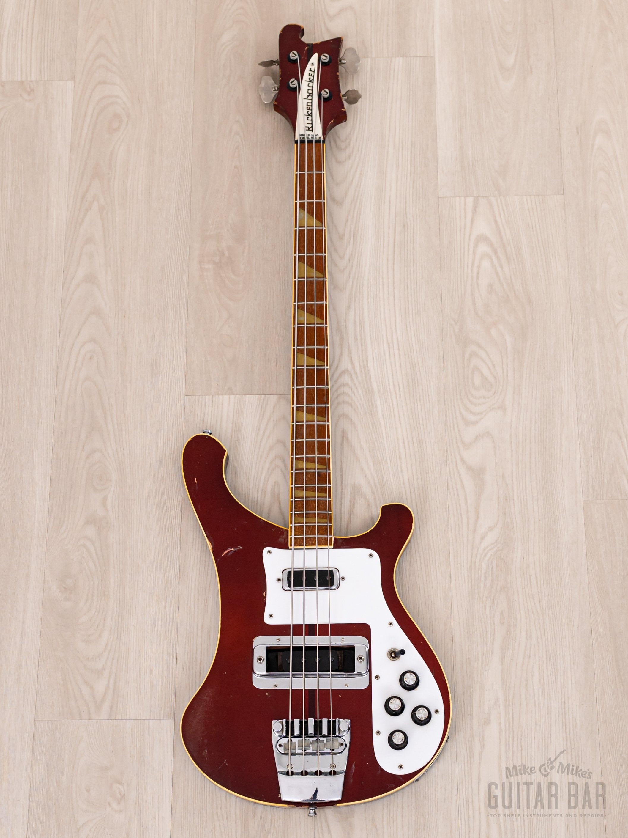 1982 Rickenbacker 4001 Vintage Neck Through Bass Burgundyglo w/ Case