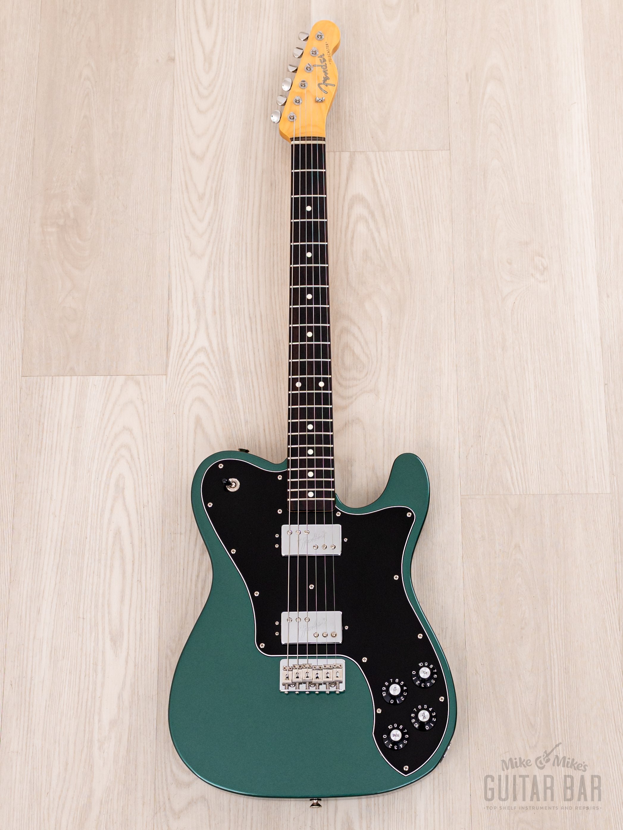 2019 Fender Hybrid Telecaster Deluxe Sherwood Green, Near-Mint w/ USA Shawbucker & Hangtags, Japan MIJ