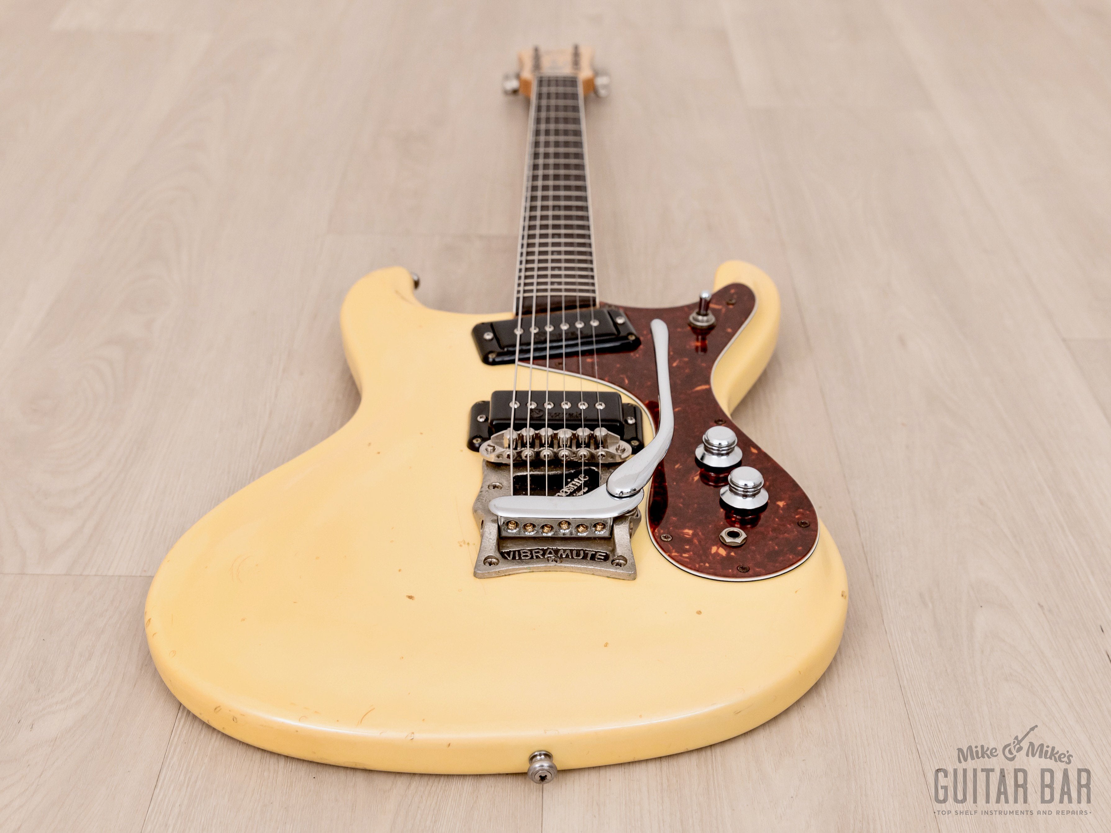 2000s Mosrite Ventures Model Super Custom '65 Pearl White w/ Curtis Novak Pickups & Vibramute, Japan Kurokumo