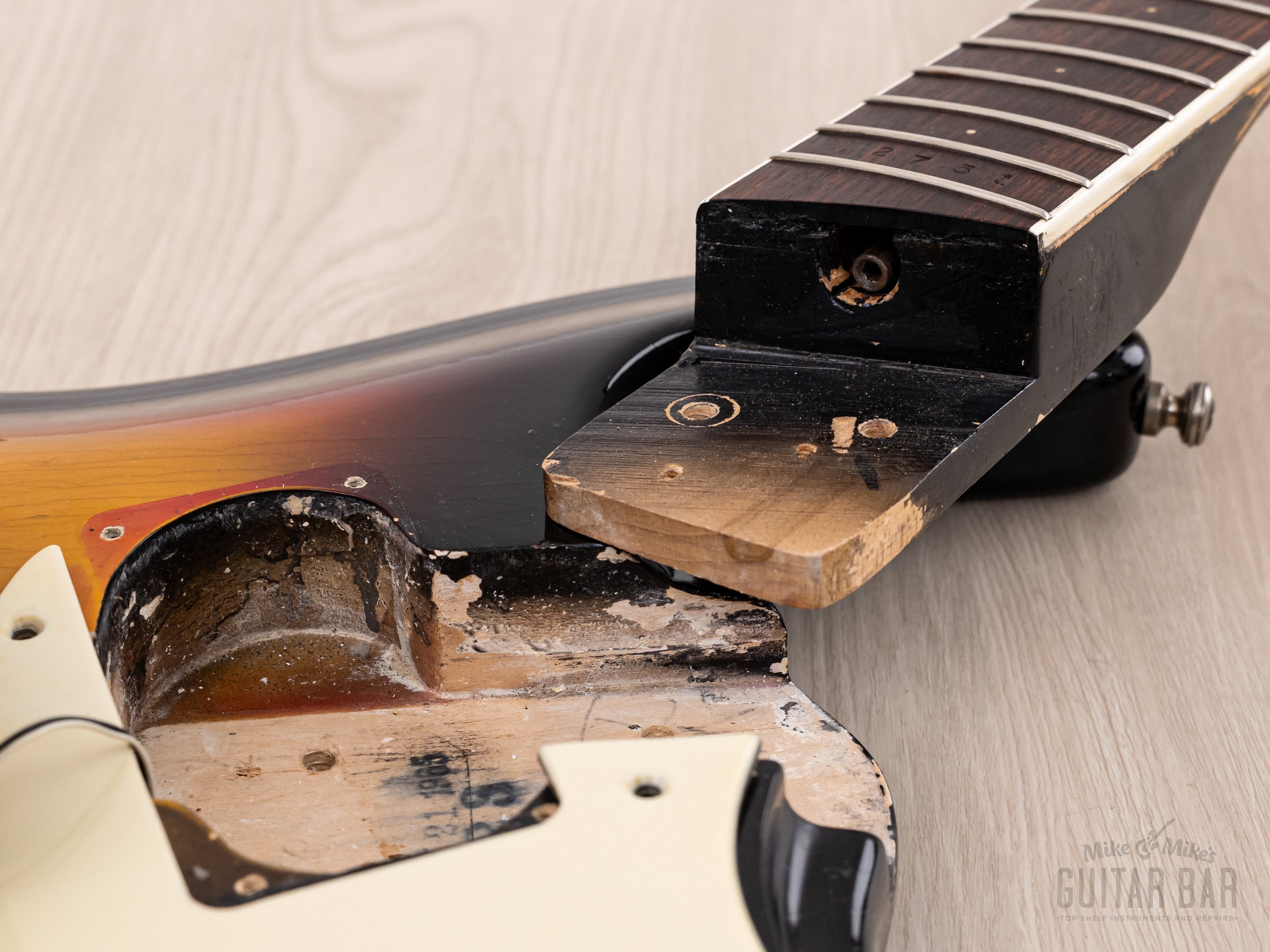 1965 Mosrite Ventures Model Vintage Short Scale Bass Sunburst