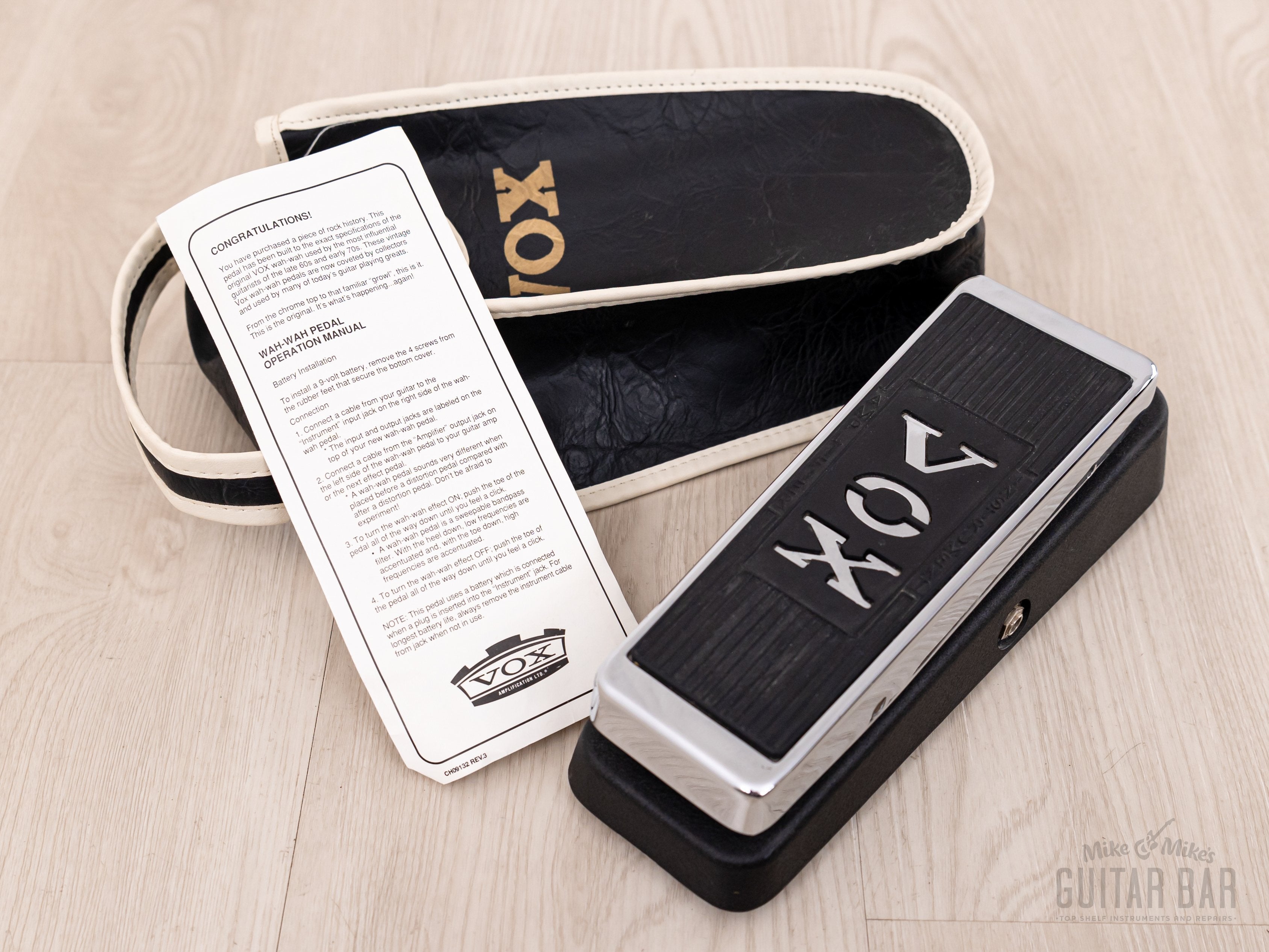 Vox V847 Wah-Wah Guitar Effects Pedal Dunlop USA-Made, Mint w/ Bag