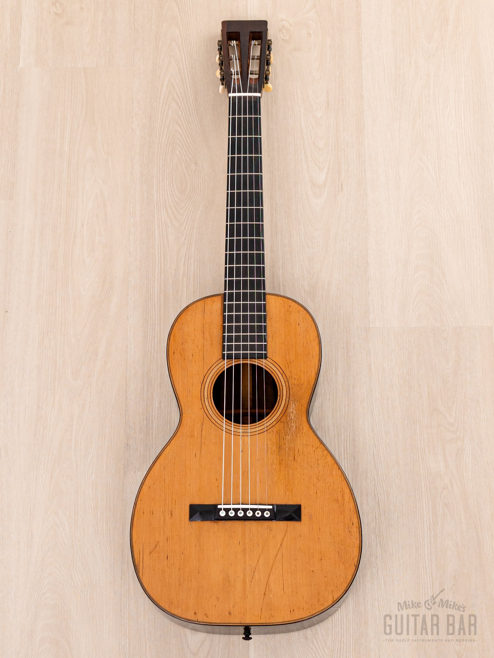1870s Martin 2-20 Vintage Fan-Braced Acoustic Guitar, Adirondack Spruce & Brazilian Rosewood w/ Case