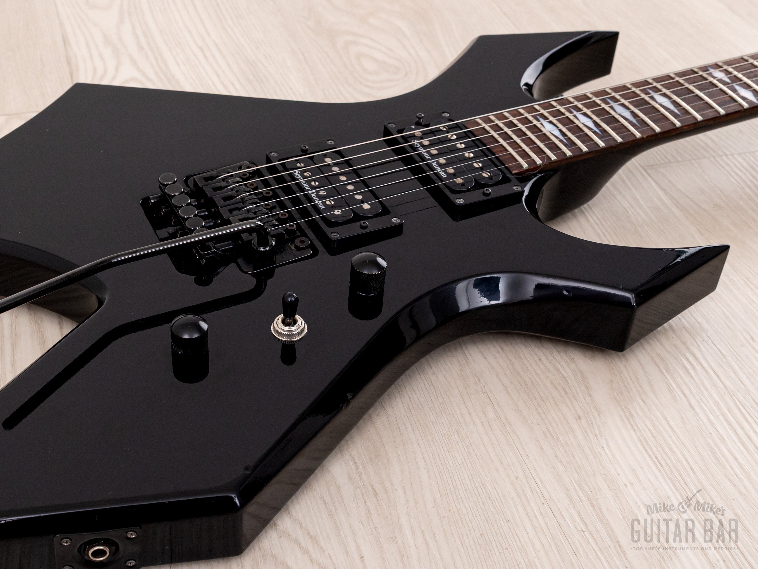 2008 BC Rich Japan Monster Series Warlock JM140 Set Neck Black w/ Seymour Duncan, Floyd Rose