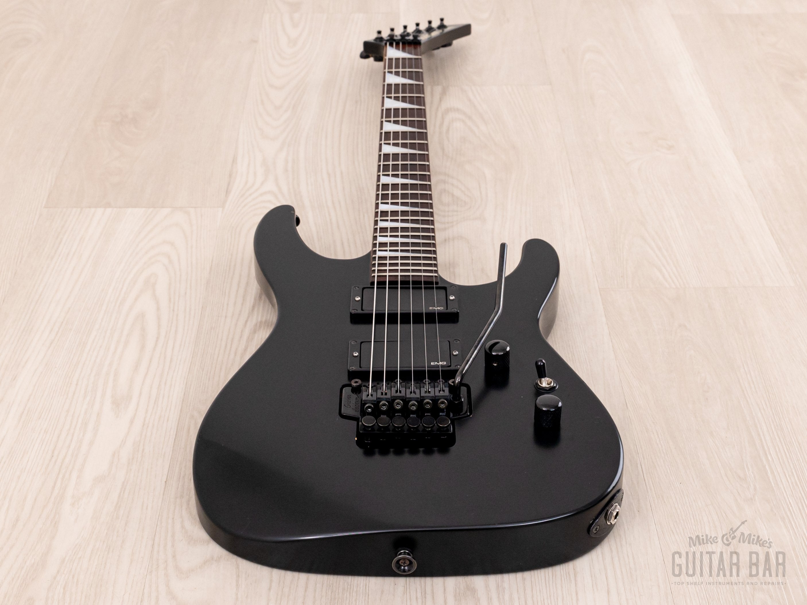 2000 Jackson Stars Soloist SL-J2E Matte Black, Near-Mint w/ EMG, Floyd Rose & Case