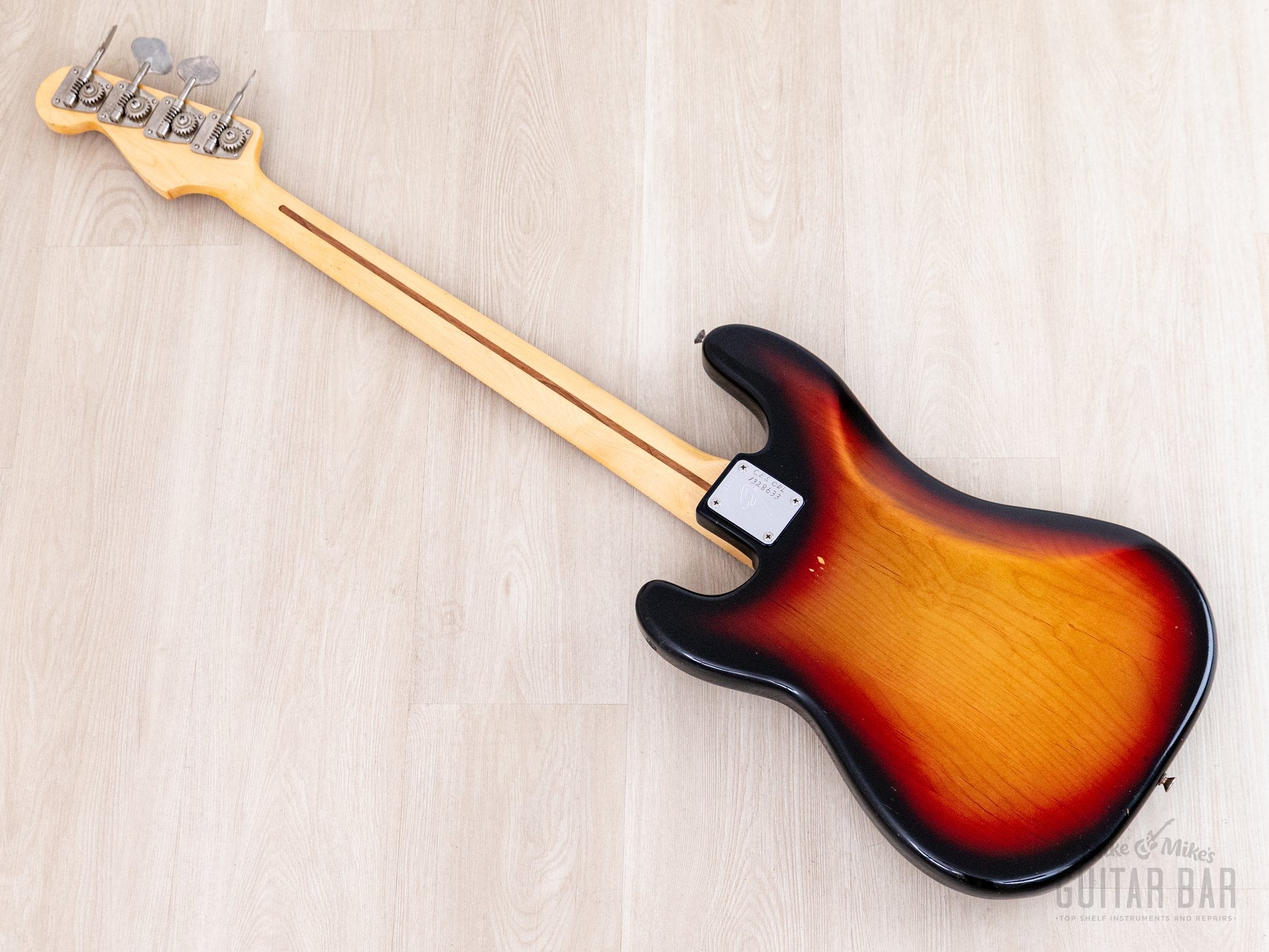 1973 Fender Precision Bass Sunburst Vintage Bass, Lightweight w/ 