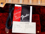 Fender Jazz Bass '75 reissue hangtags and paperwork