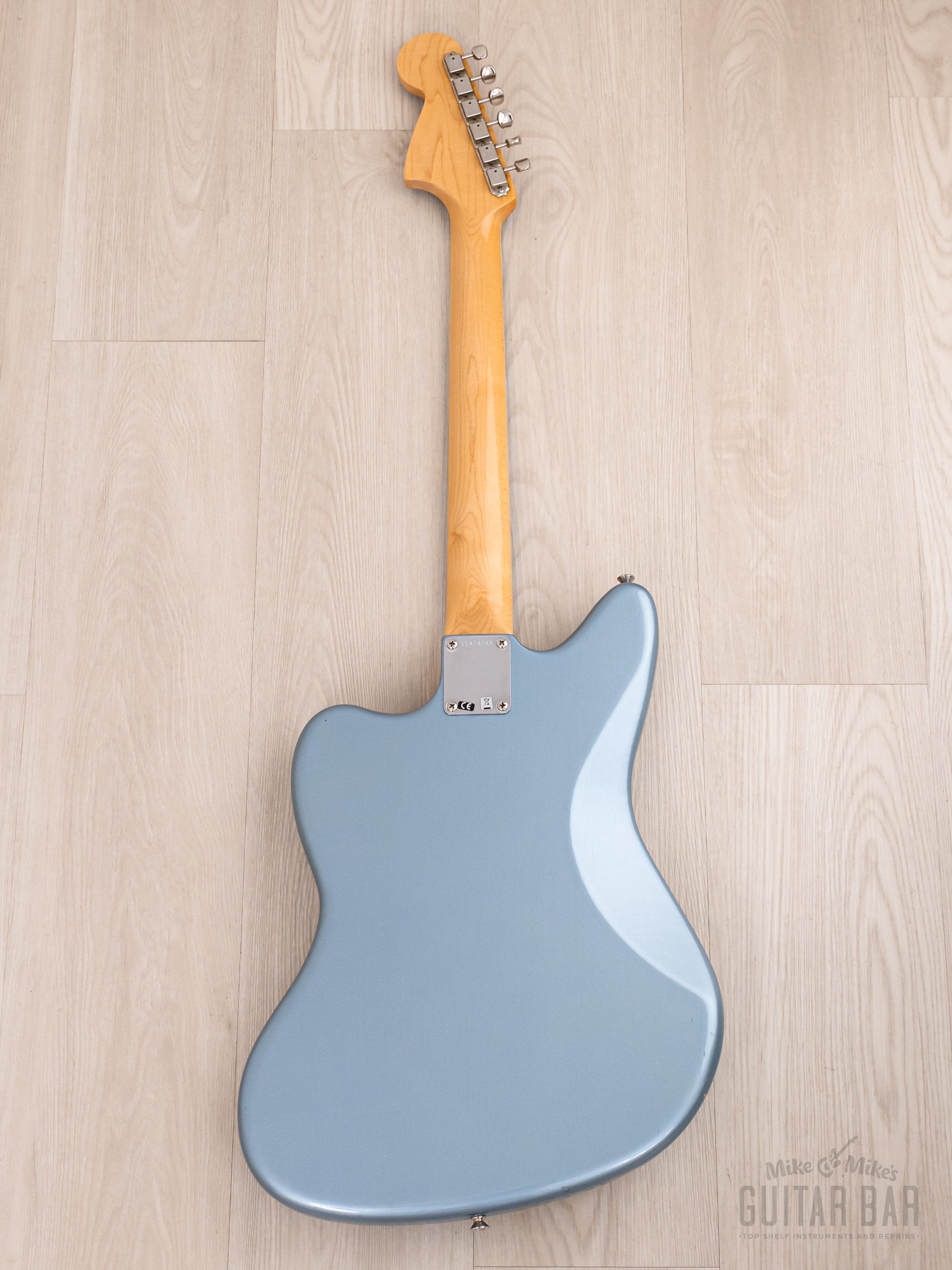 2014 Fender American Vintage '65 Jaguar Ice Blue + Headstock, Near-Mint w/ Case & Hangtags