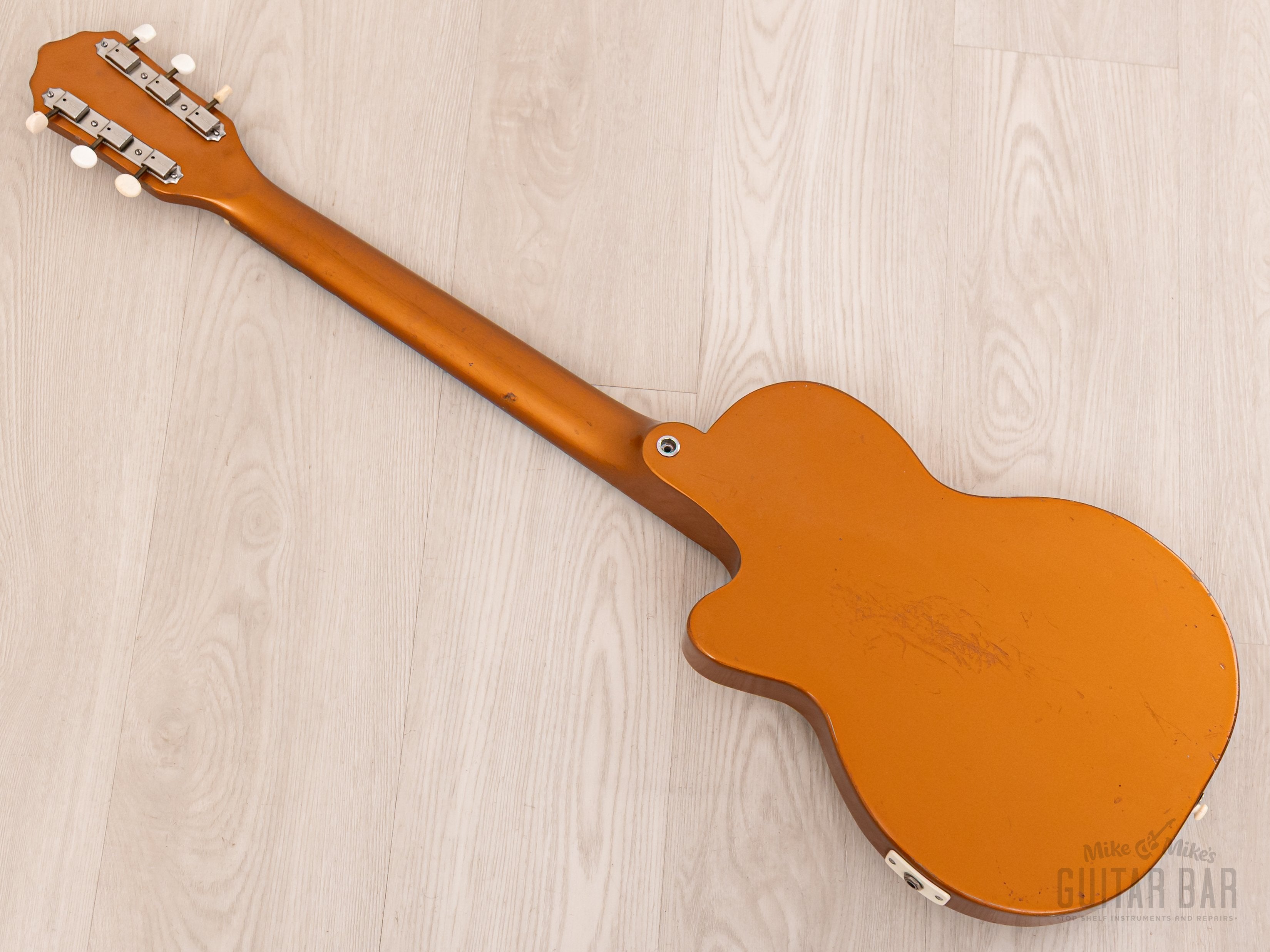 1957 Kay K142 Vintage Neck Through Electric Guitar Copper, 100% Origin