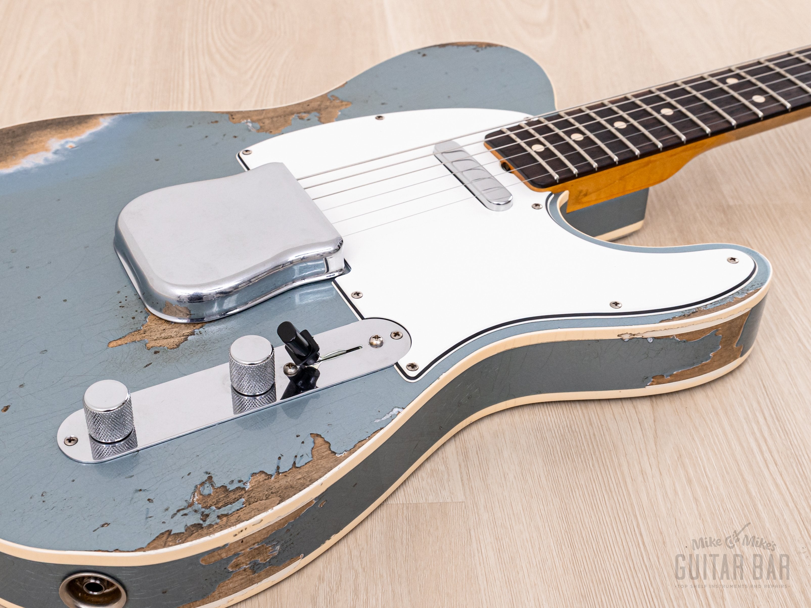 2020 Fender Custom Shop 1964 Telecaster Custom Heavy Relic Aged Ice Blue w/ Case, COA, Tags