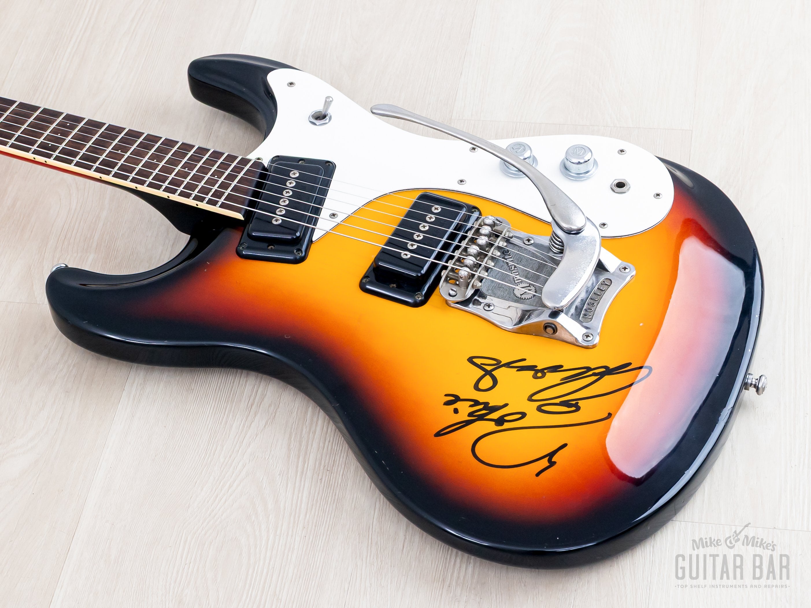 1990s Mosrite Ventures Model Excellent '65 Sunburst, Nokie Edwards-Sig