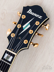 Ibanez PM100 headstock front with Ibanez logo and inlay