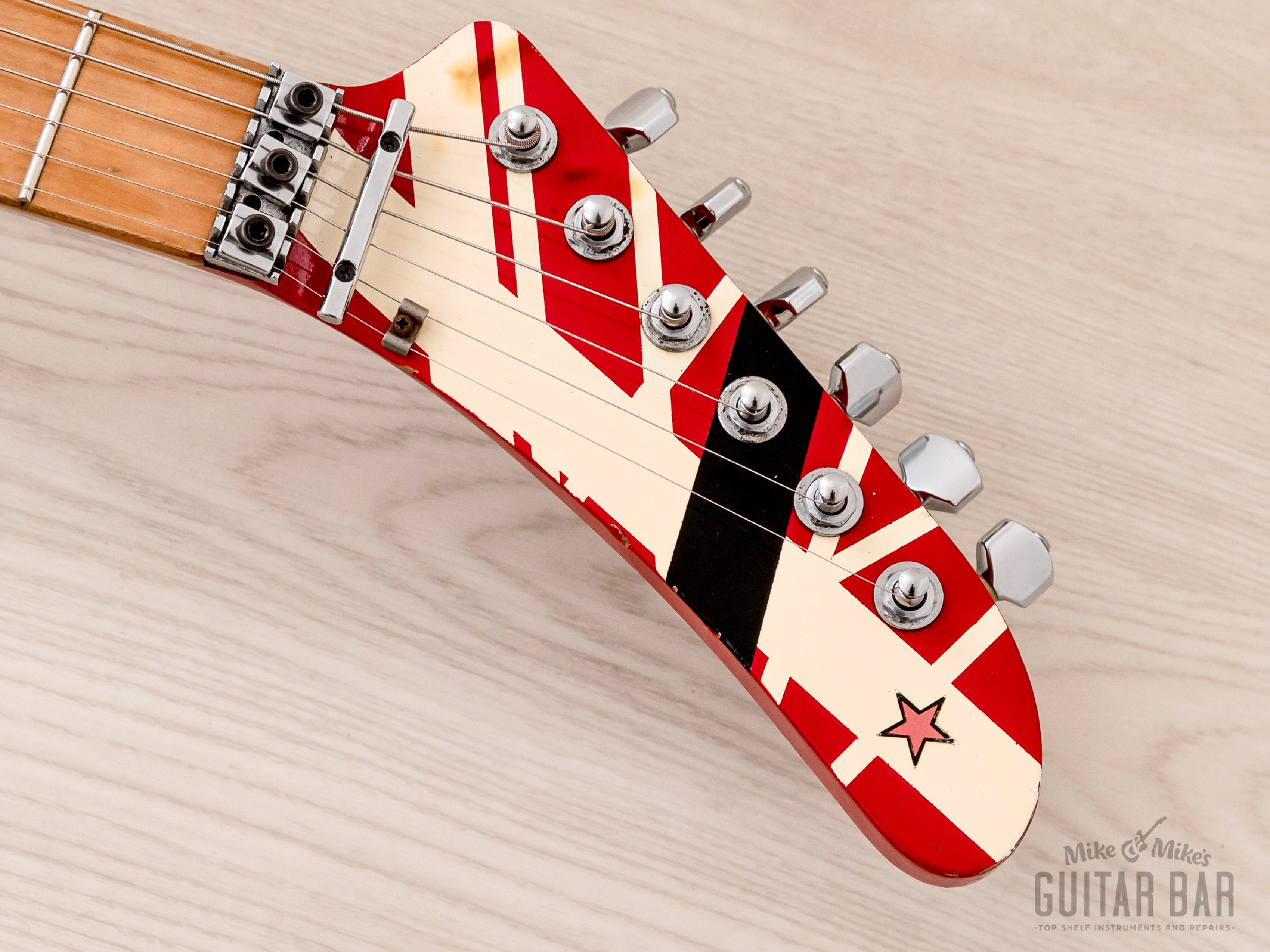1990s ESP EVH Frankenstrat 5150 VH-250 Striped w/ Floyd Rose, Japan