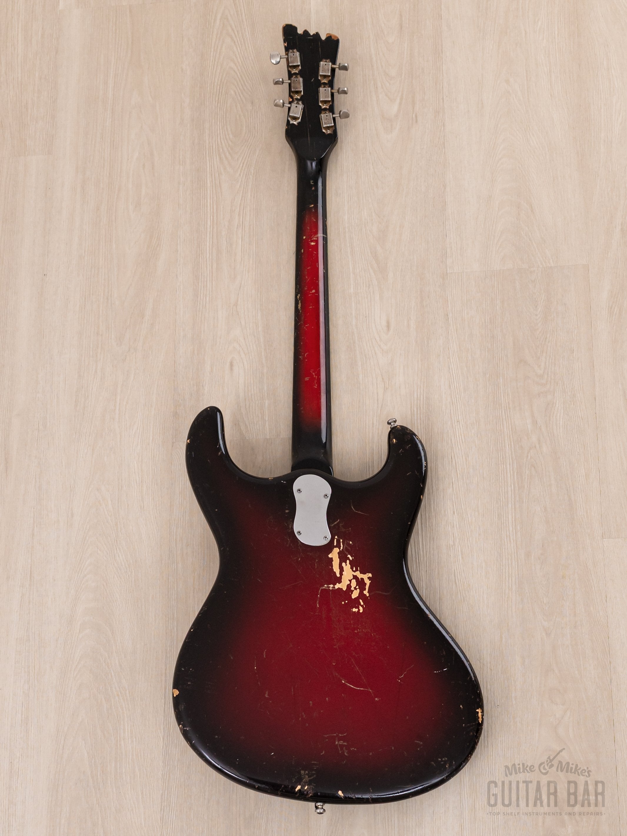 1964 Mosrite Ventures Model Vintage Guitar Red Sunburst w/ Vibramute,