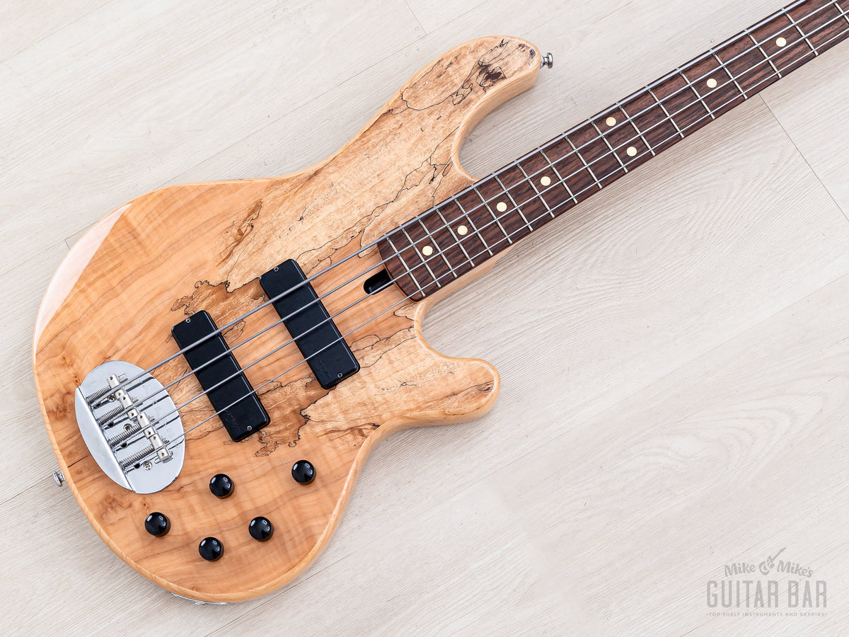 2018 Lakland Skyline 44-01 Deluxe bass, spalted maple top, angled body