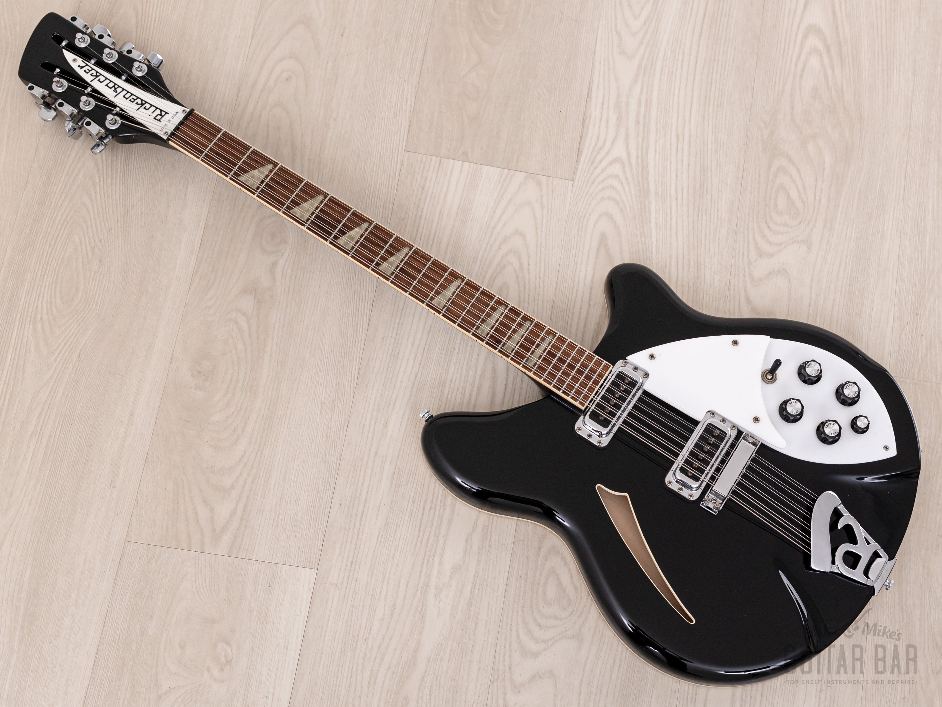 1990 Rickenbacker 360/12 Jetglo 12 String Electric Guitar Near-Mint w/ Case & Tags