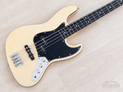 2011 Fender Aerodyne Jazz Bass PJ Vintage White, angled front view