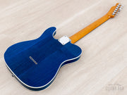 2016 Fender Classic 60s Telecaster Custom Trans Blue, back of body angled