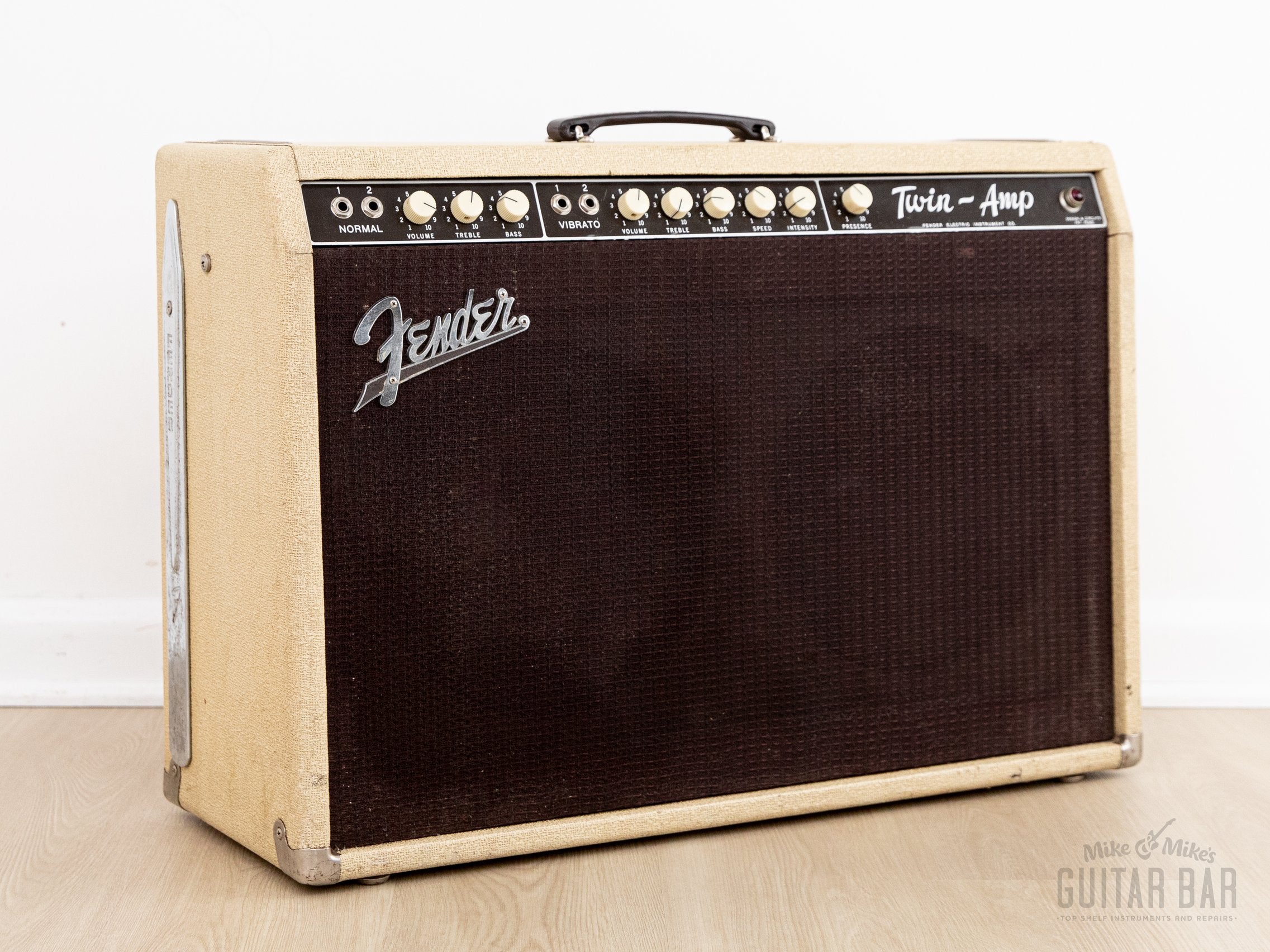 1960 Fender Twin Blonde Brown Panel Pre-CBS Tube Amp w/ 6G8 Circuit, Jensen P12N Speakers