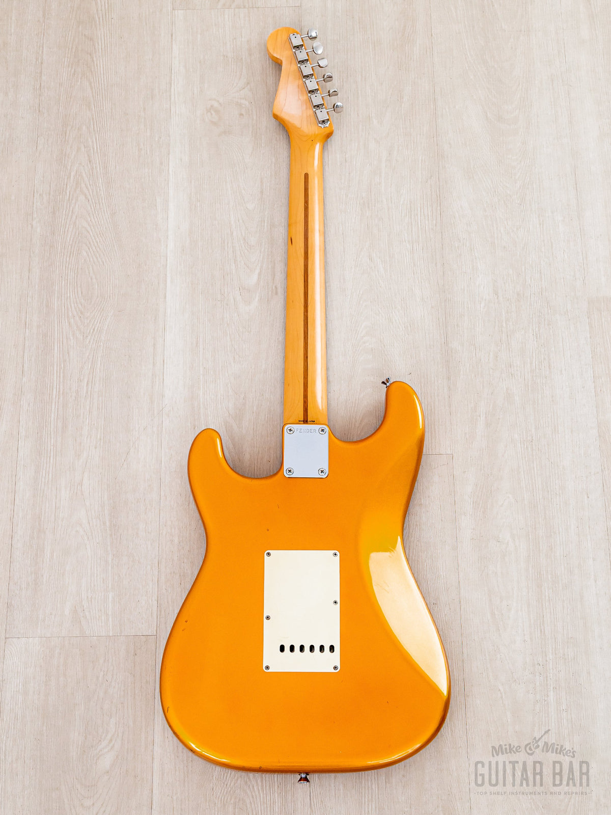 1991 Fender Order Made Yngwie Malmsteen Strat Gold, full back view