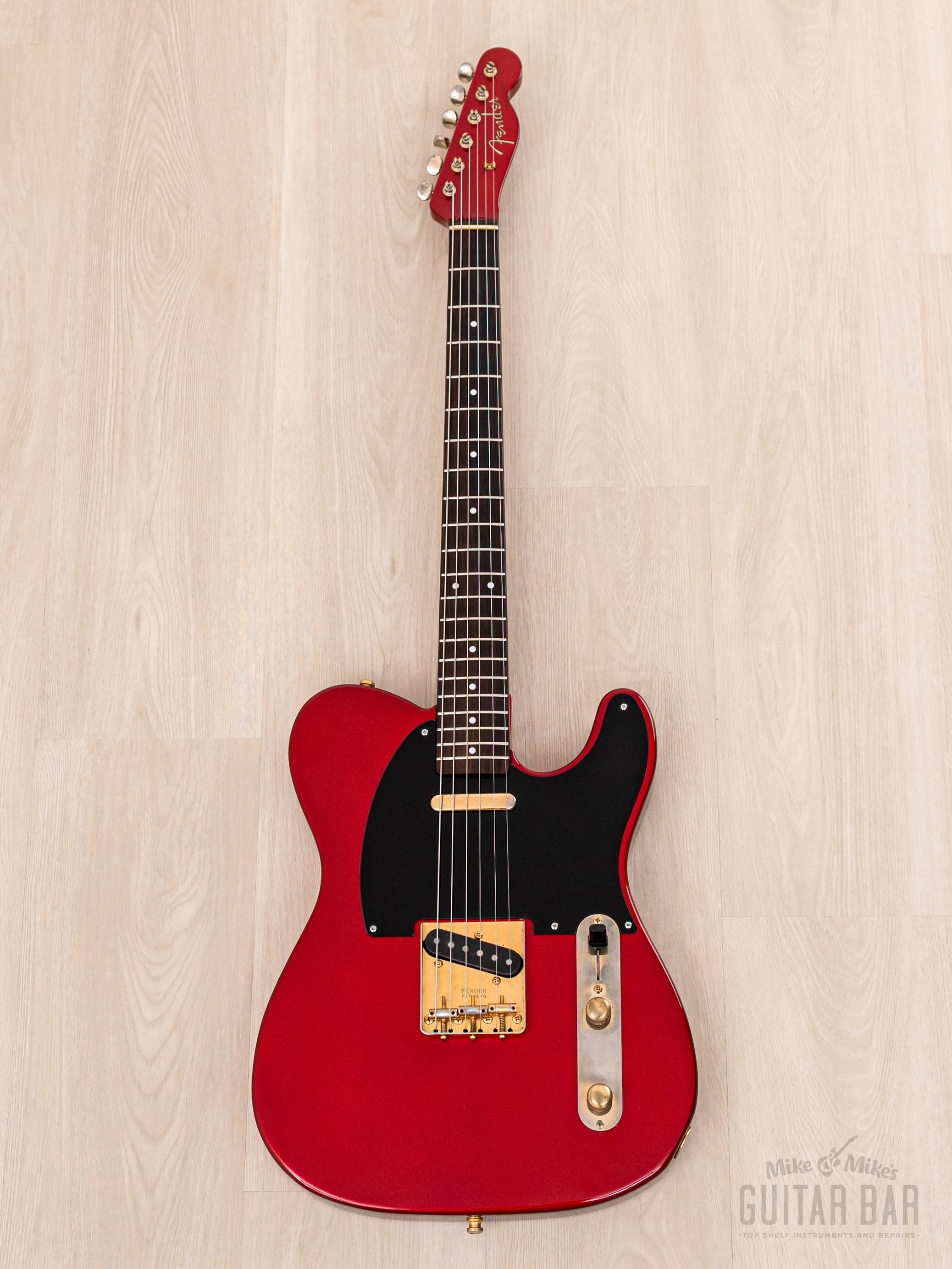 1987 Fender Custom Made Telecaster Candy Apple Red w/ USA Pickups & Gold Hardware, Japan MIJ Fujigen