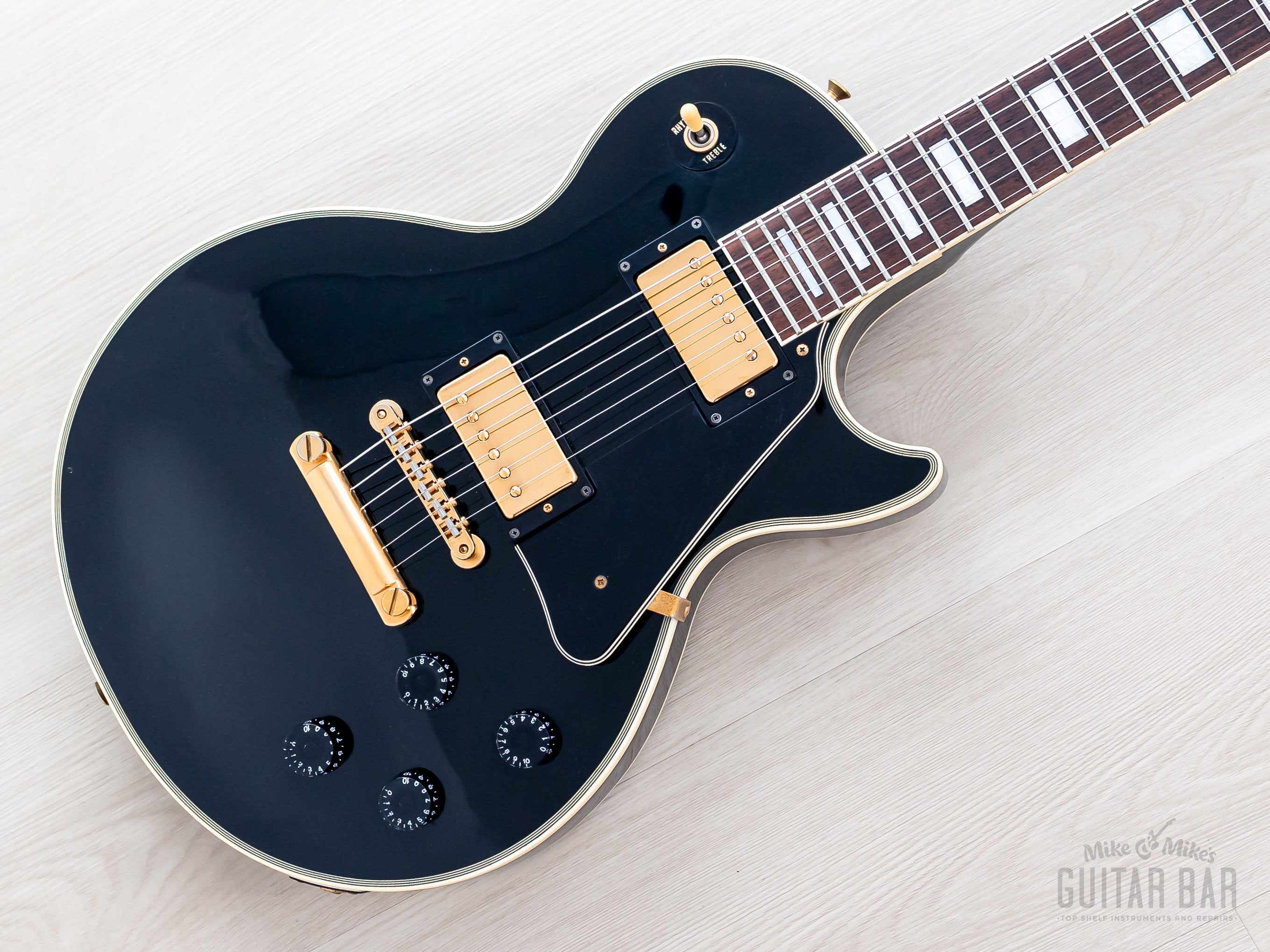 1995 Orville Les Paul Custom Black Beauty LPC-75 Ebony Gibson-Licensed