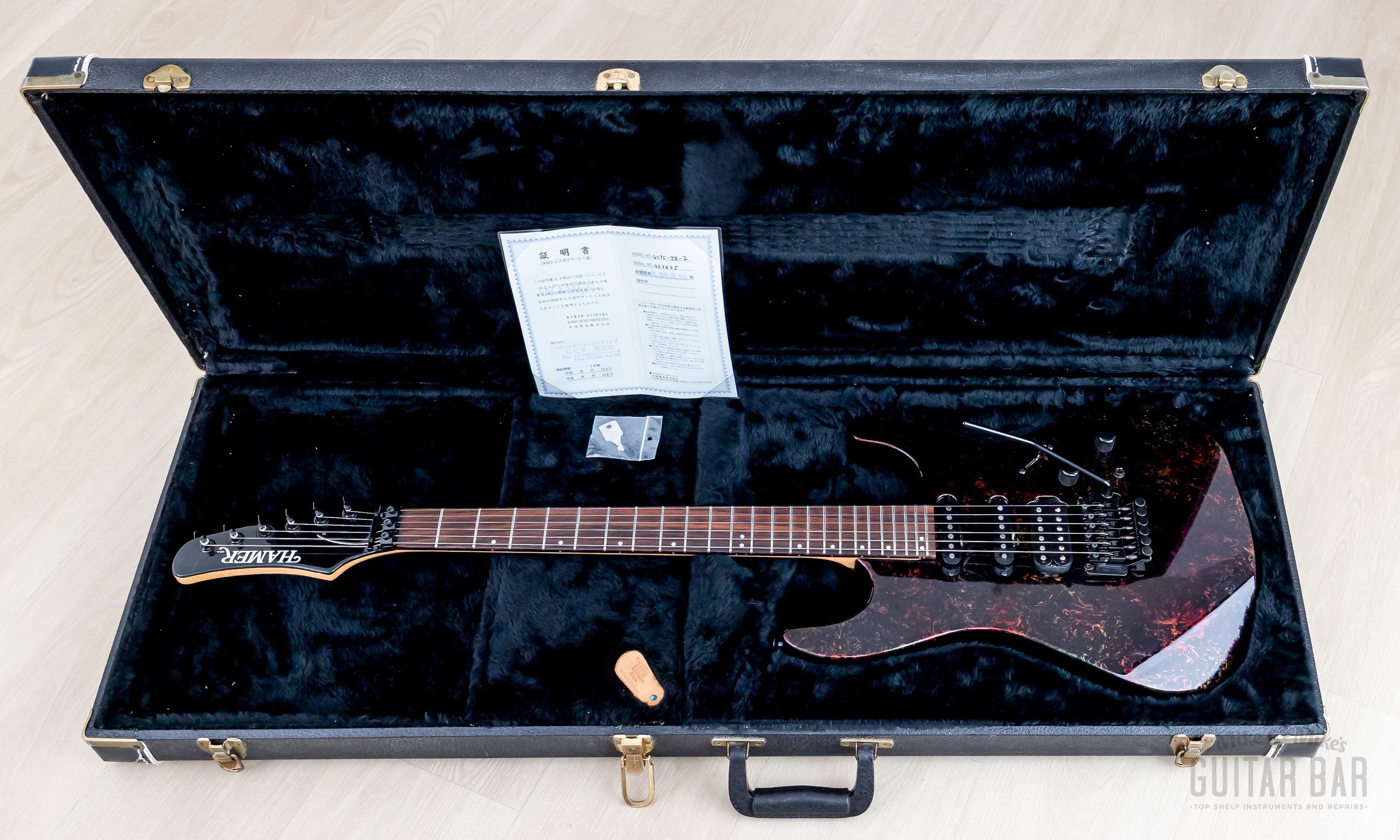 1994 Hamer USA Centaura GCTS-JR-2 Iridescent Swirl HSS Superstrat, Nea