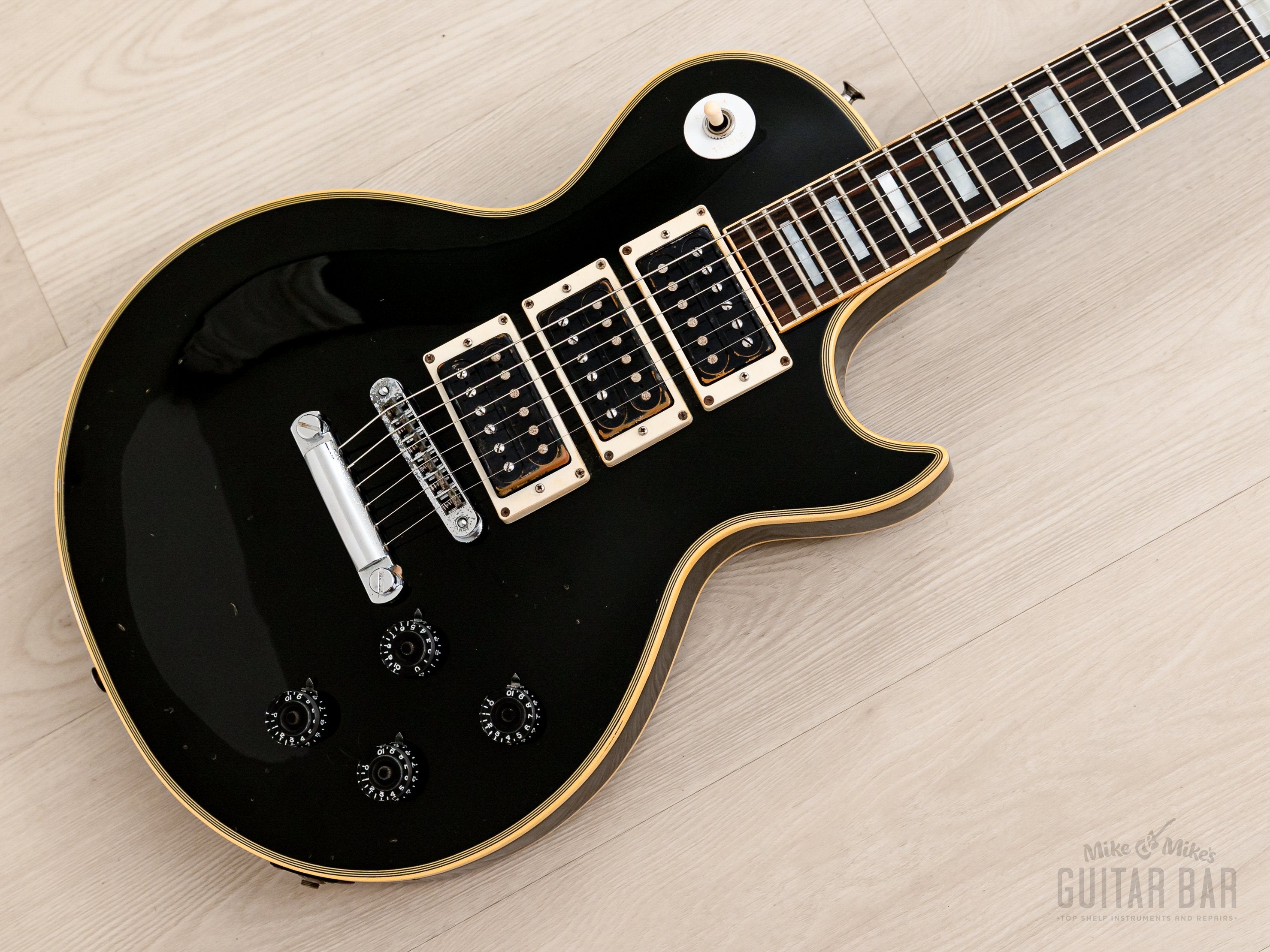 1977 Greco EG800PB Vintage 3 Pickup Custom Black Beauty Frampton Phenix, Japan Fujigen