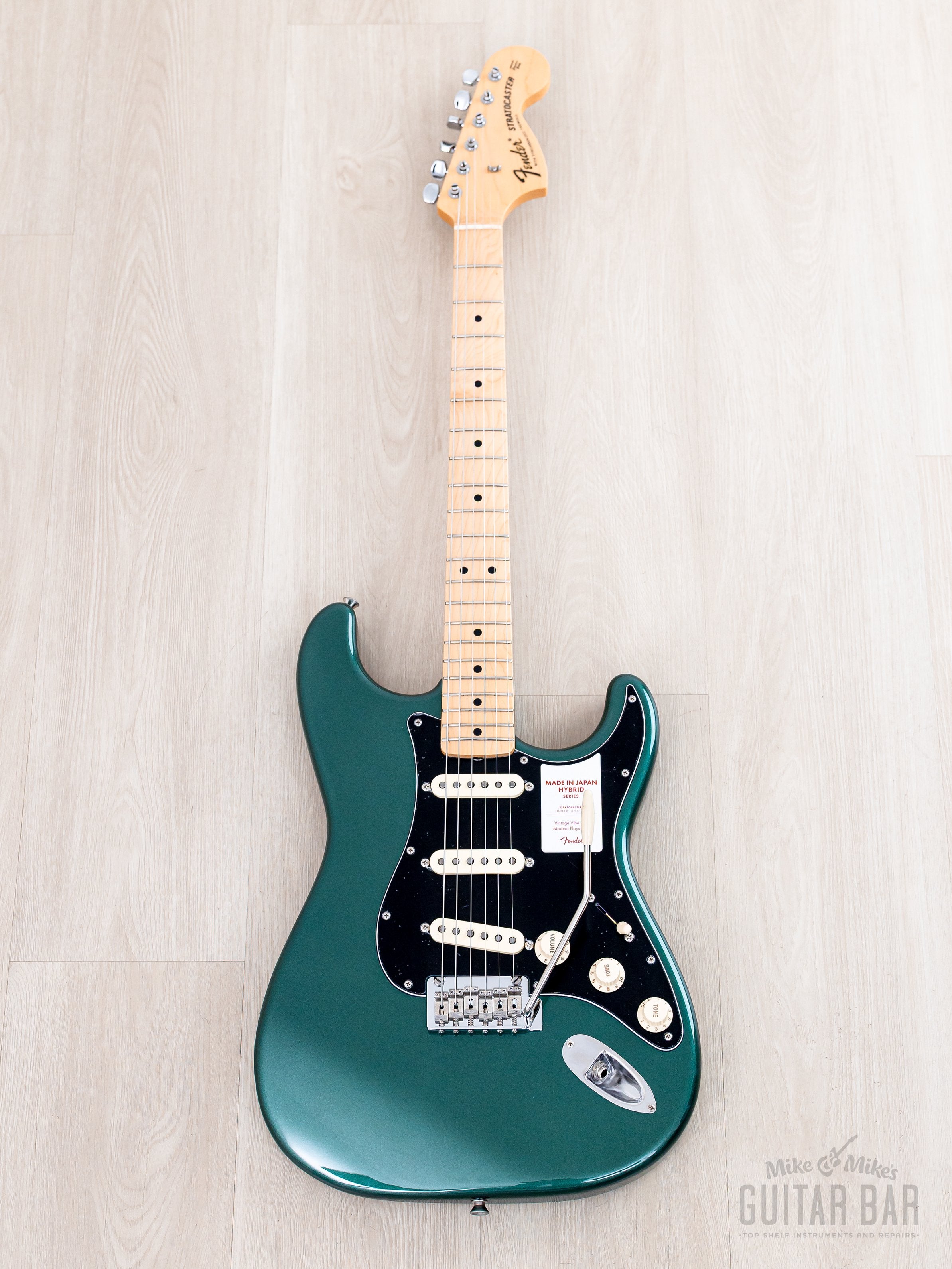 2019 Fender Hybrid 68 Stratocaster Sherwood Green, Mint w/ Pure Vintag