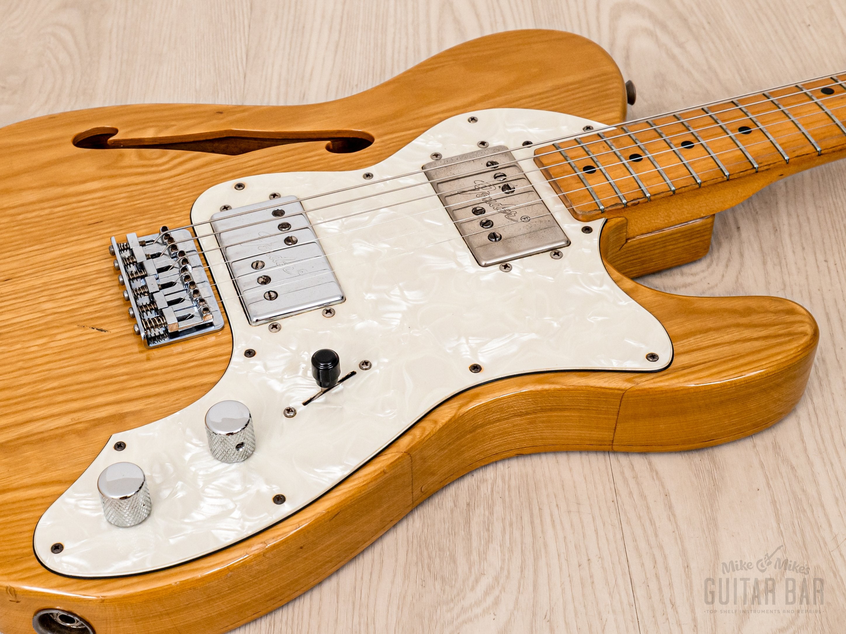 1985 Fender Telecaster Thinline ‘72 Vintage Reissue TN72-75 Natural w/ Wide Range, A-Serial Japan MIJ Fujigen