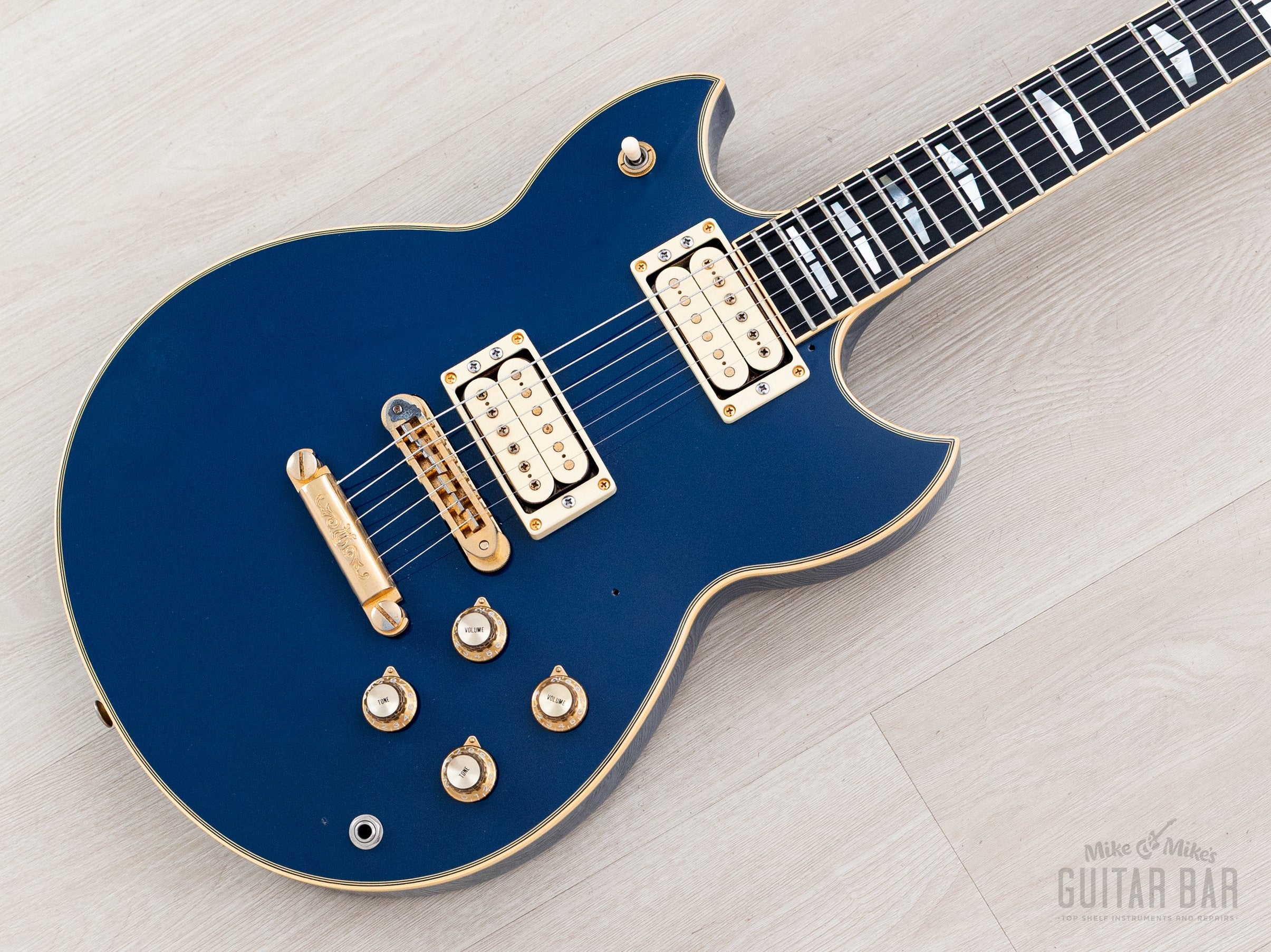 1998 Yamaha Takanaka Signature SG-2000MT Lagoon Blue, Near-Mint w/ Cas